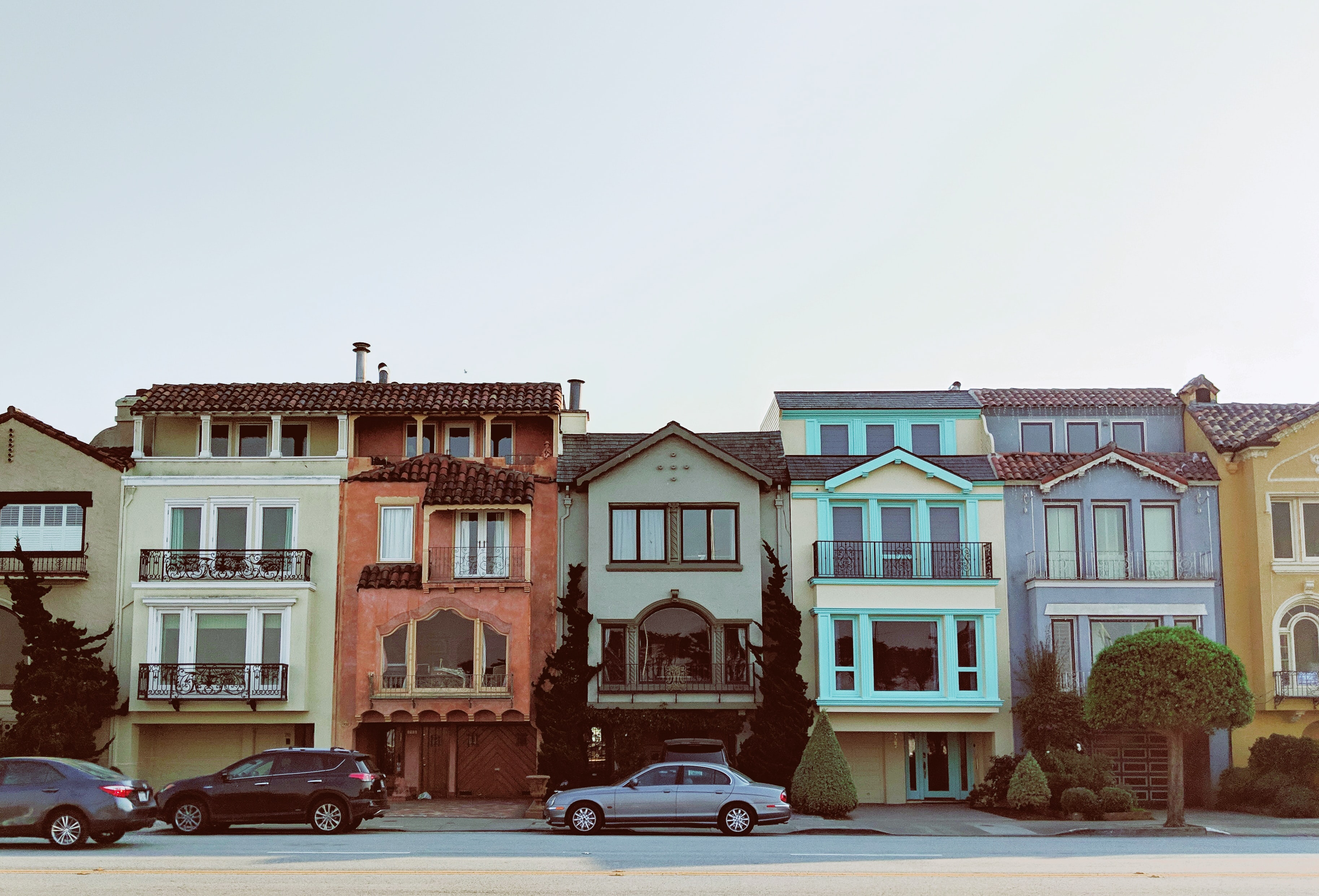 A colorful house.