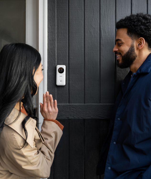 2-way communication through Kami doorbell camera