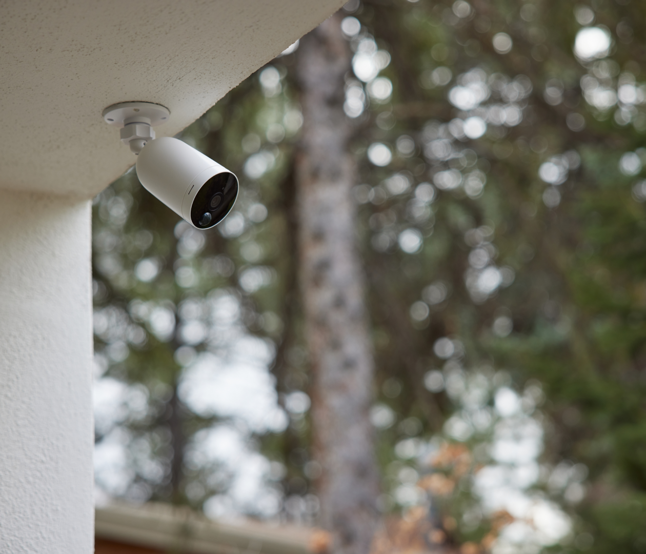 outdoor camera in a backyard