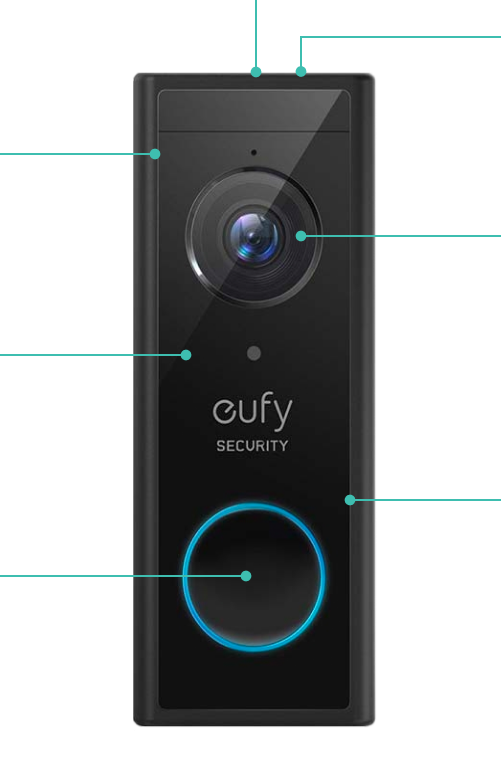 Eufy doorbell camera with technical specifications