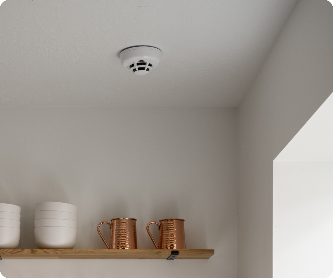 Smoke detector in kitchen