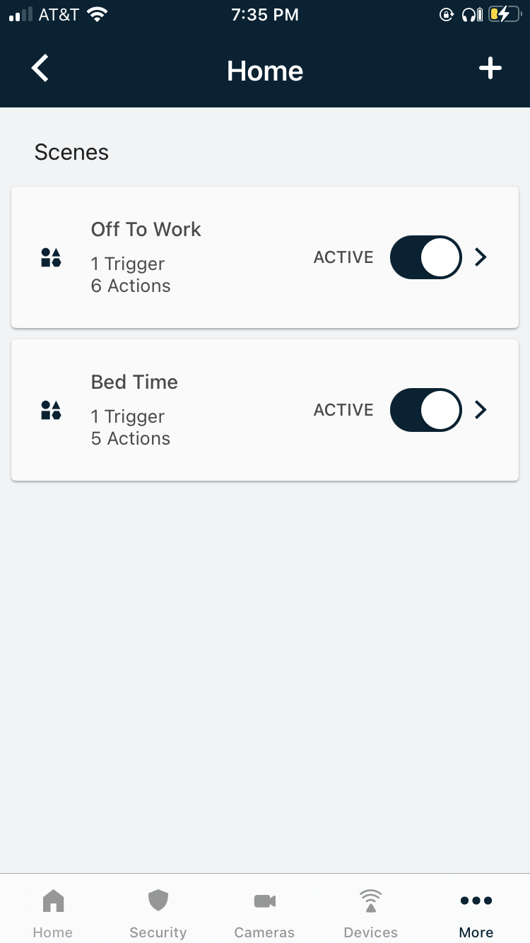 Home security system app called Cove Connect.
