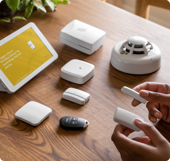 cove security equipment on table