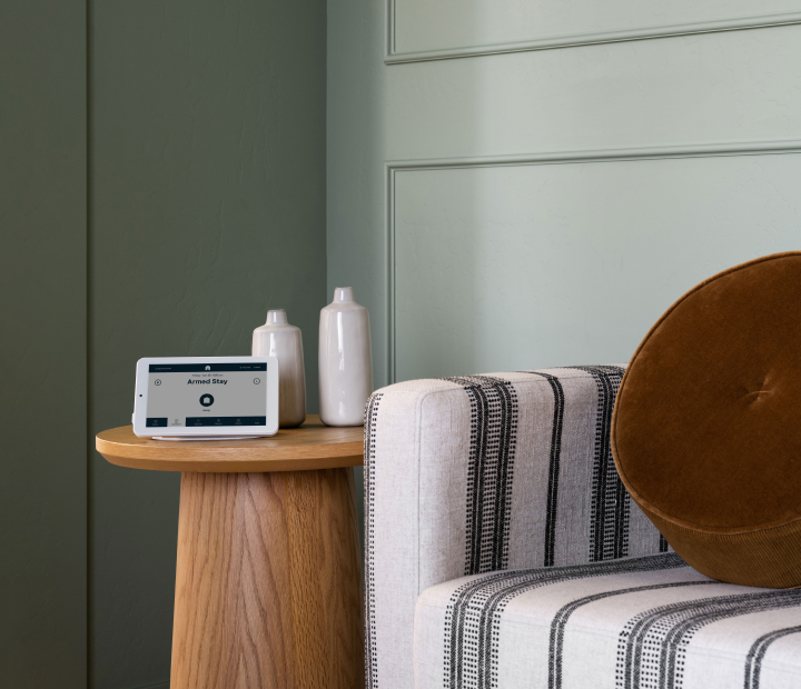 alarm panel on the table