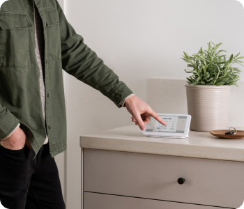 person disarming security system