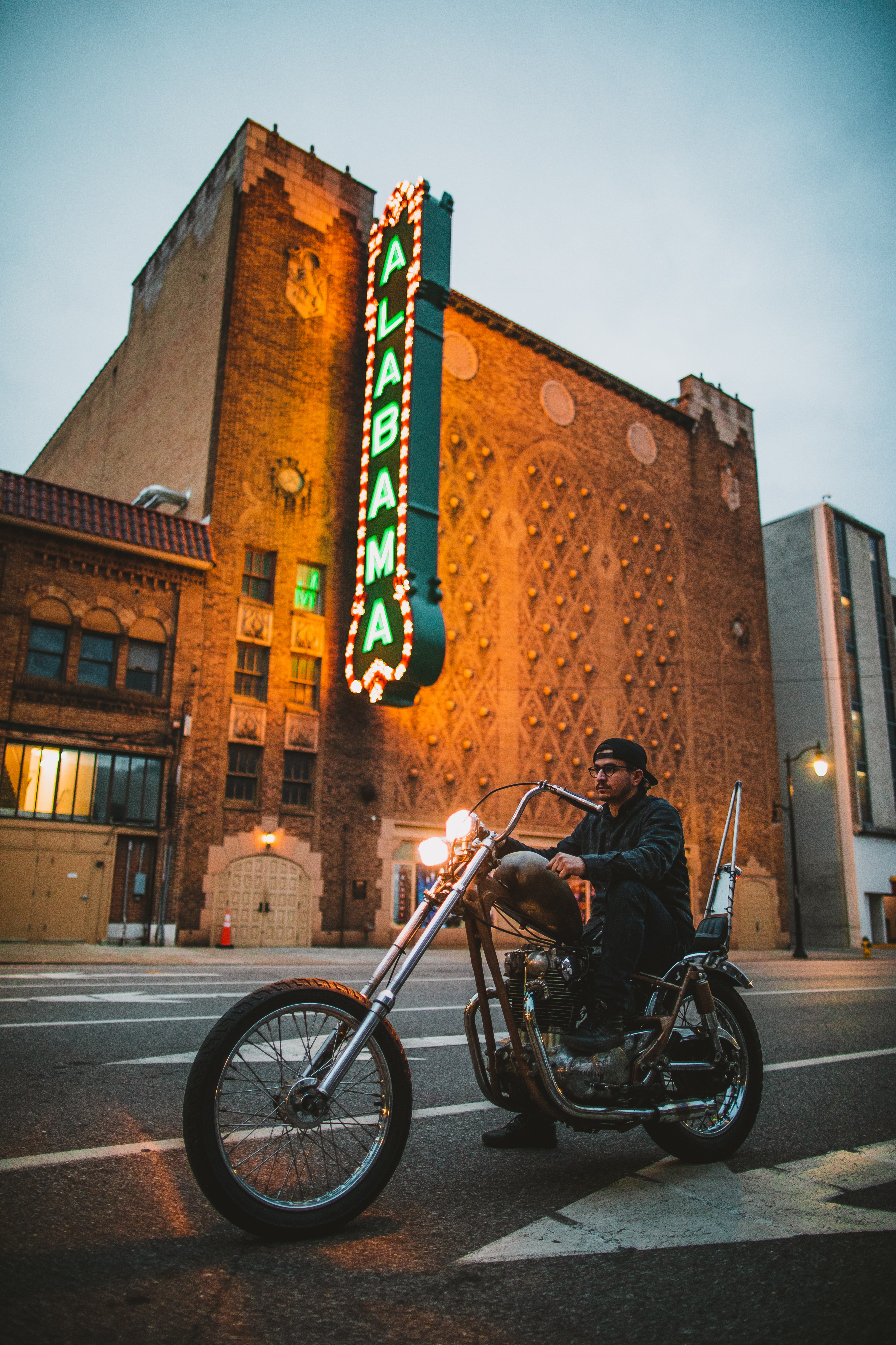 Birmingham, Alabama, city street.