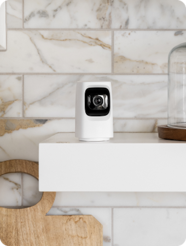 eufy indoor camera on shelf