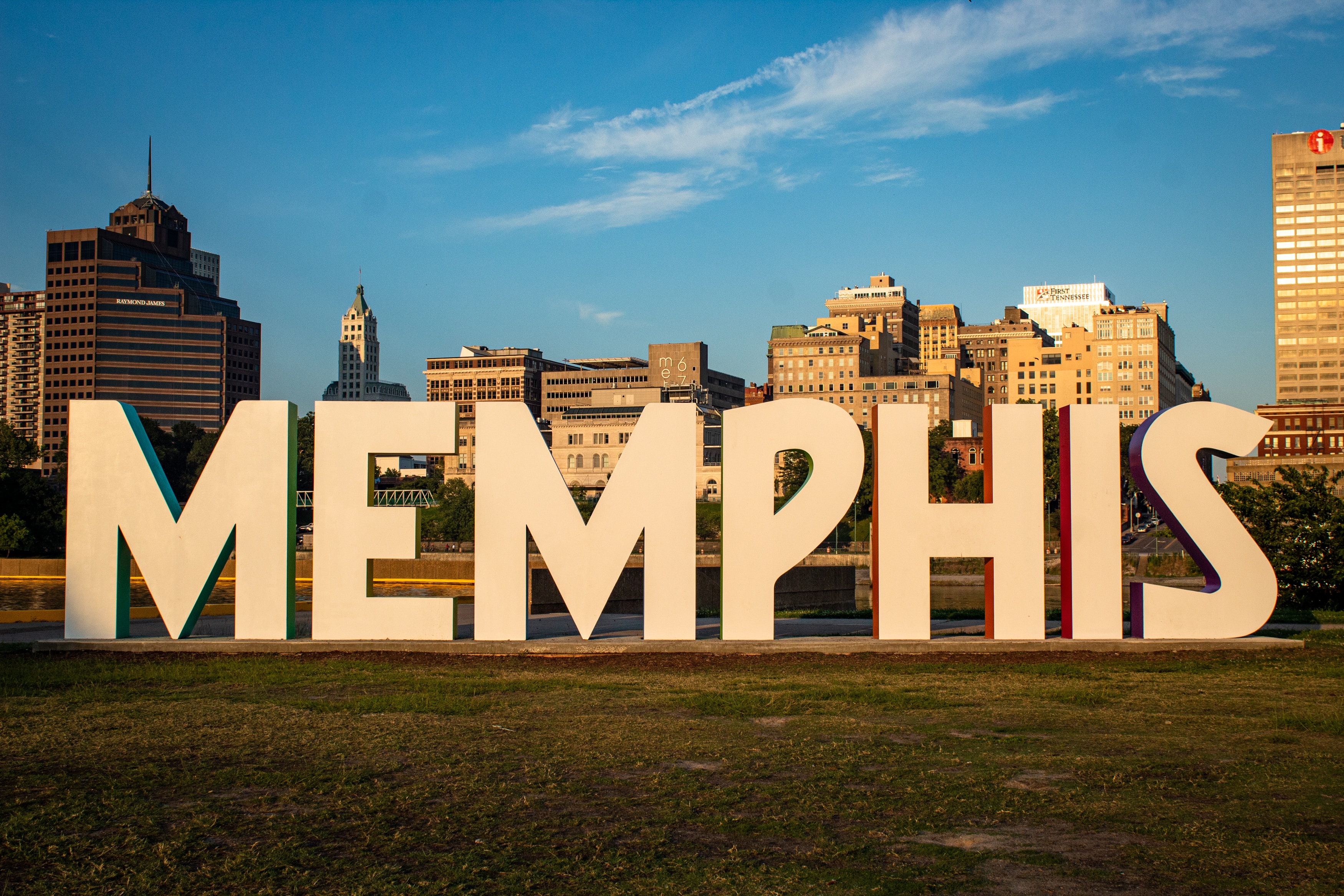 Memphis, Tennessee, city sign.