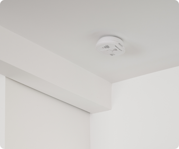 Room with Carbon Monoxide Detector
