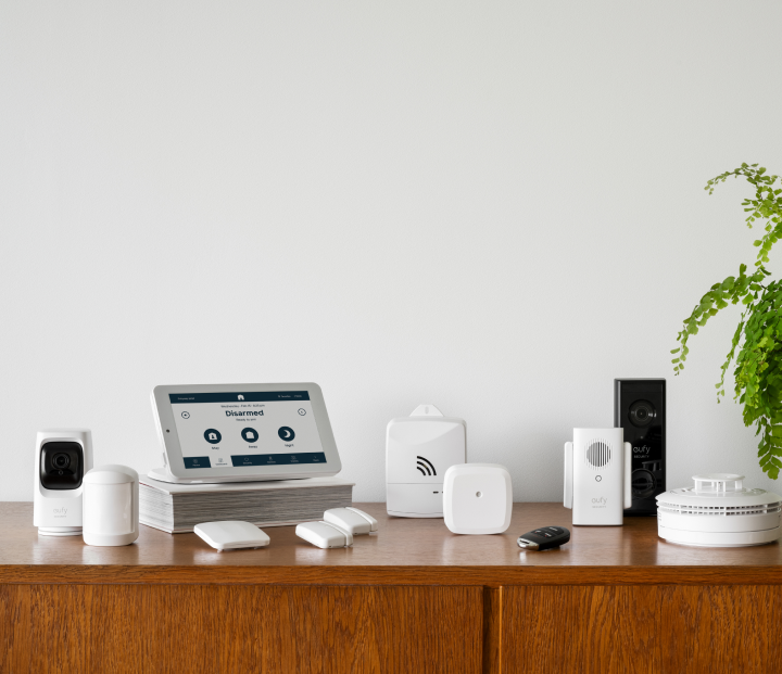 Coves security products on a table
