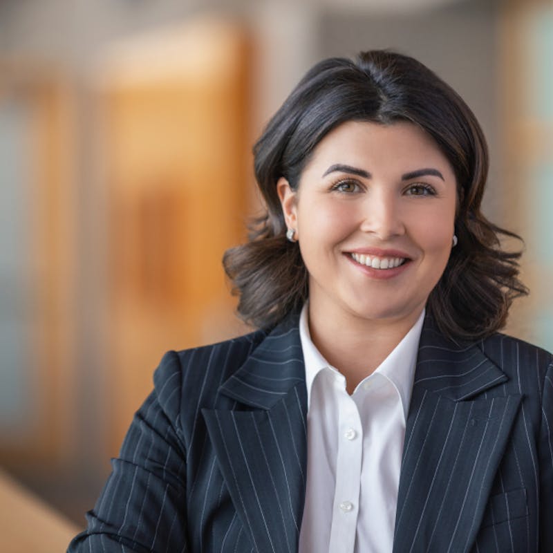 Government employee smiling