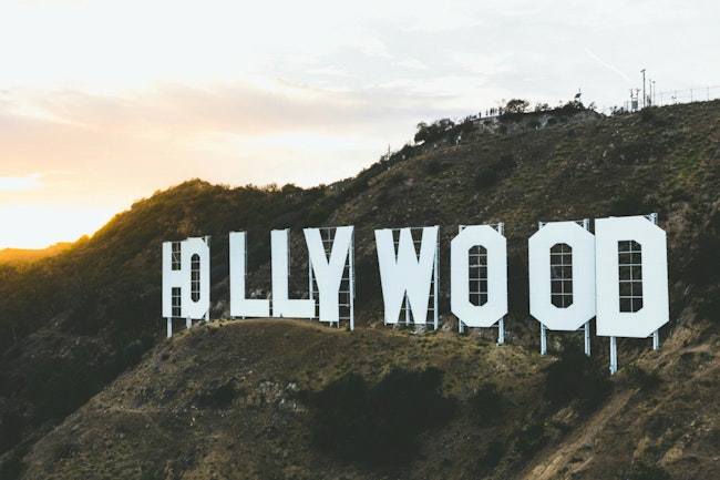 Hollywood sign in California