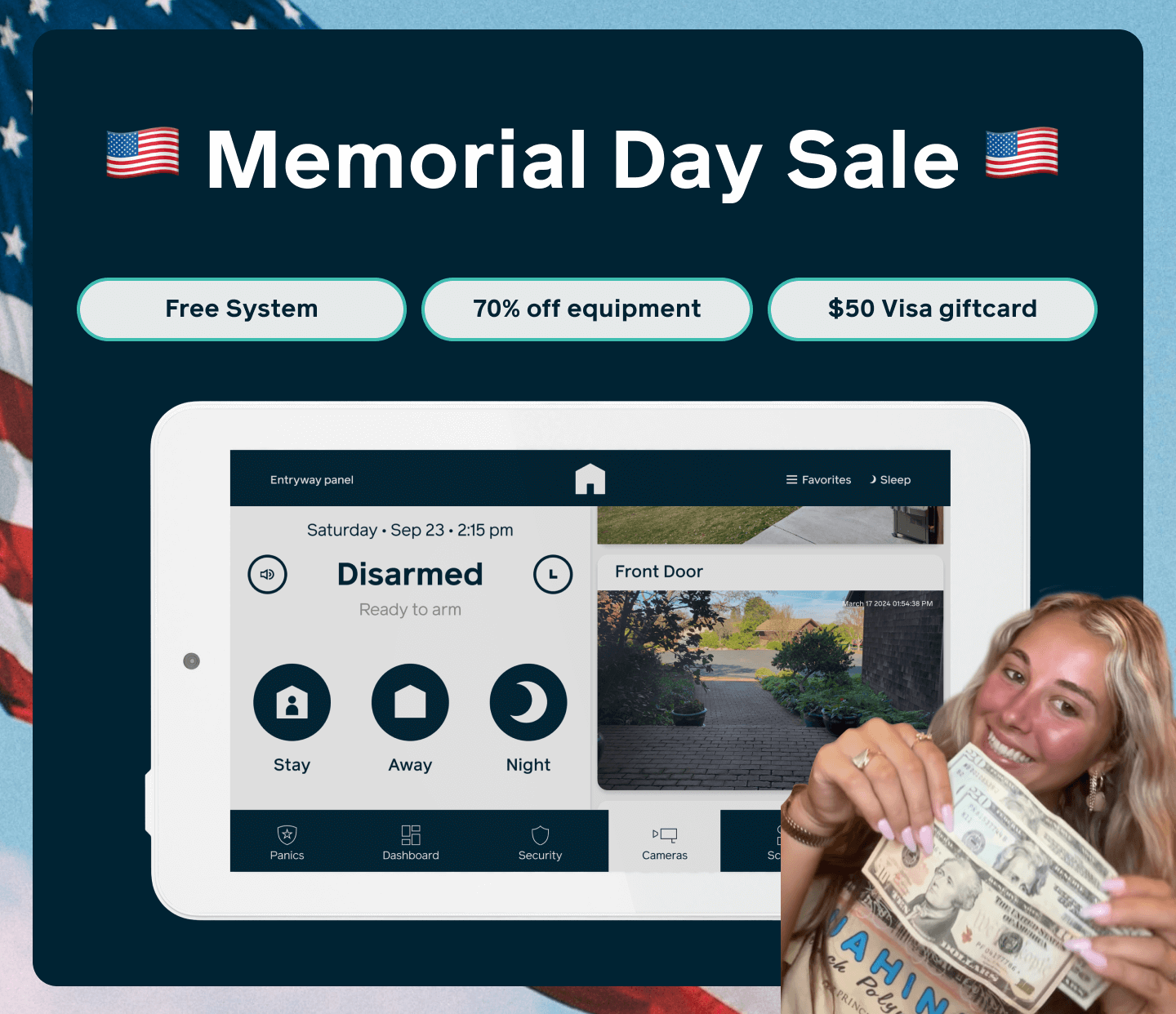 Free system 70% off equipment $50 visa giftcard