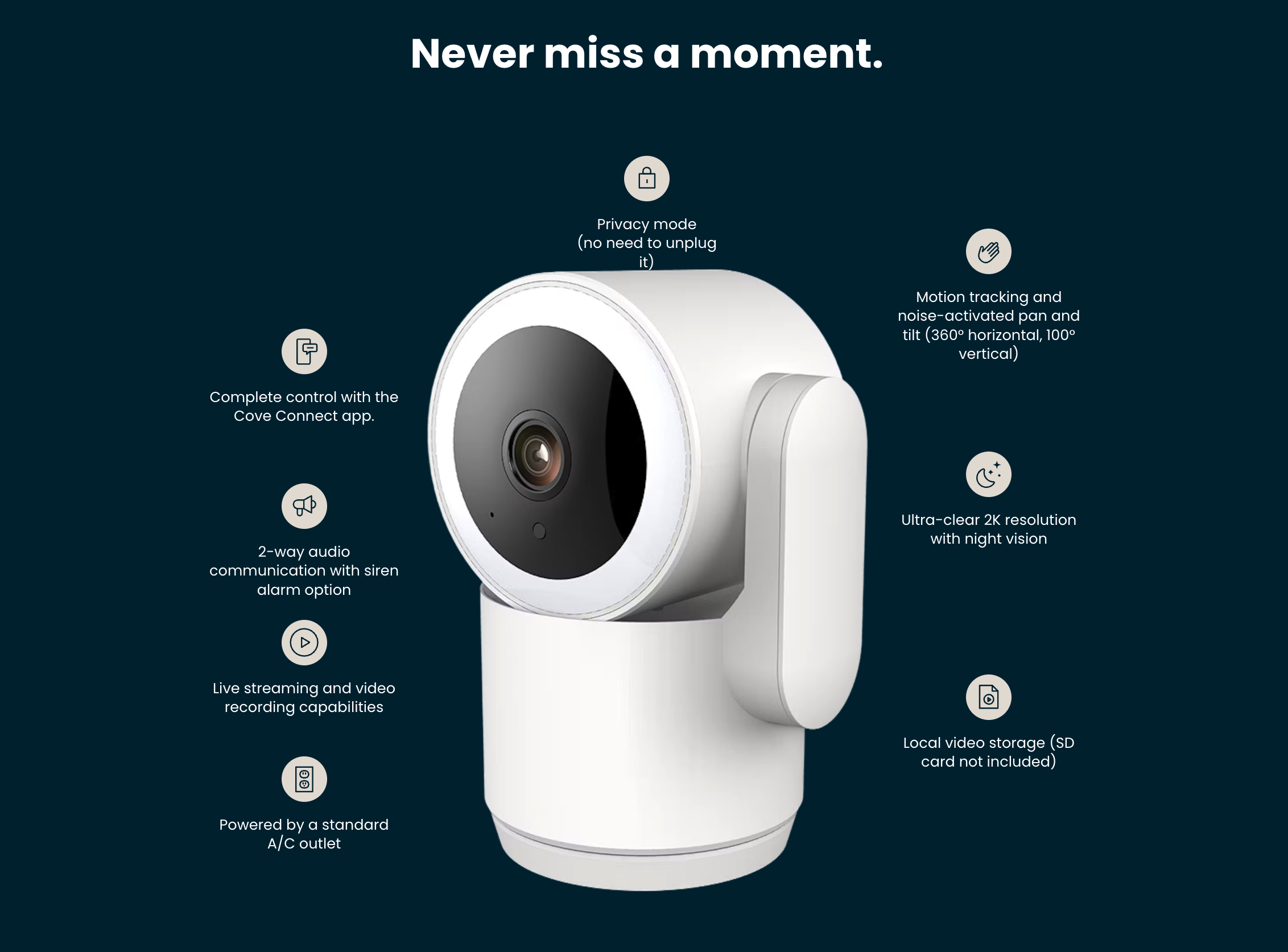 Cove indoor camera installed