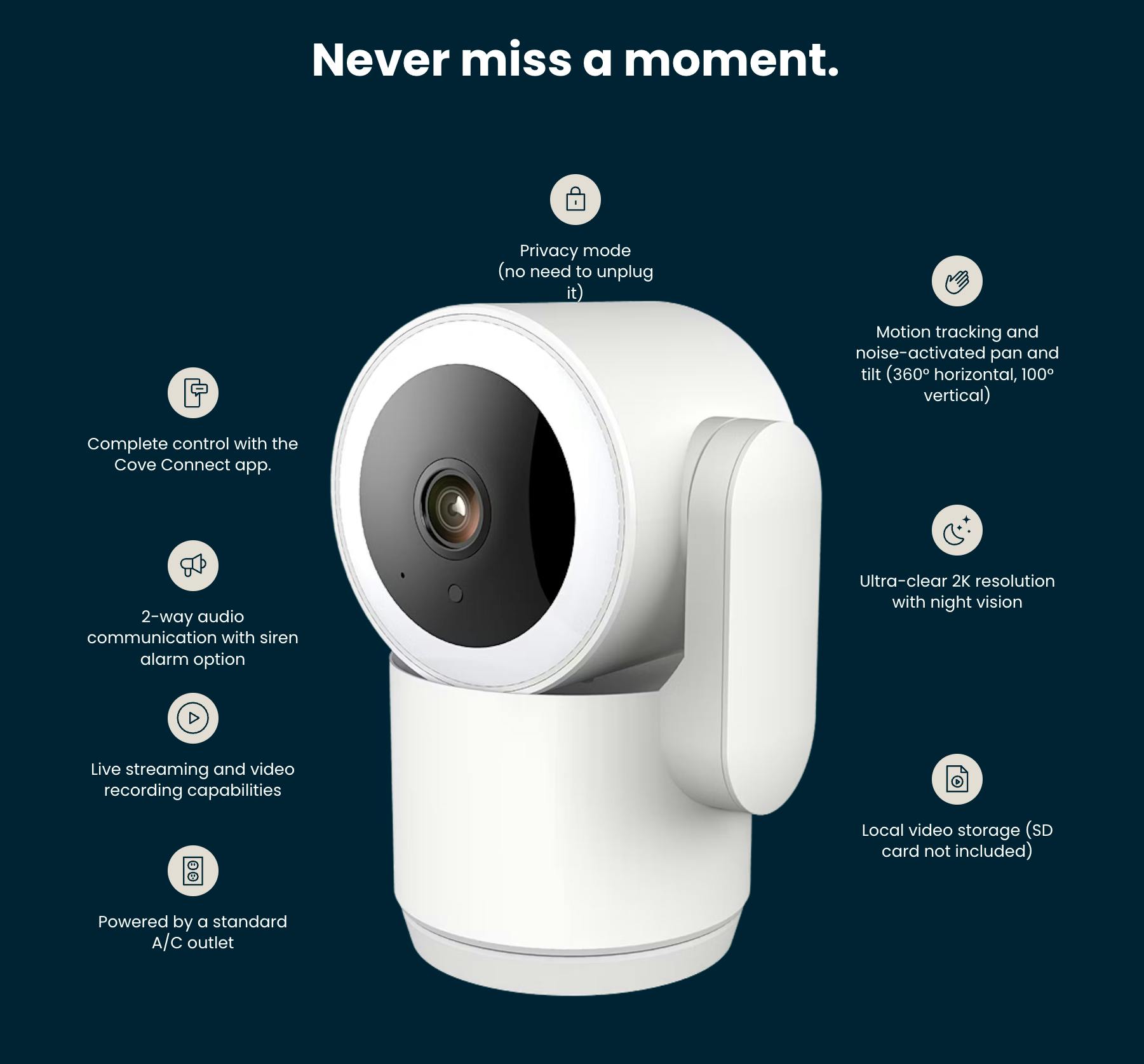 Cove indoor camera installed