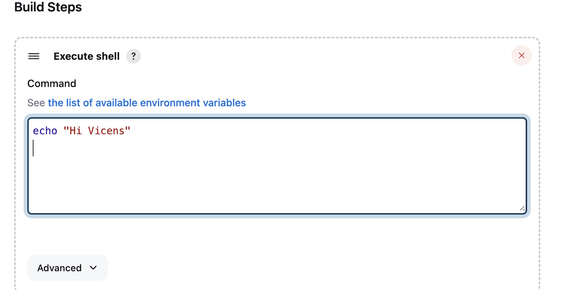 Jenkins Echo Example
