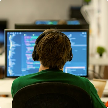 Developer working