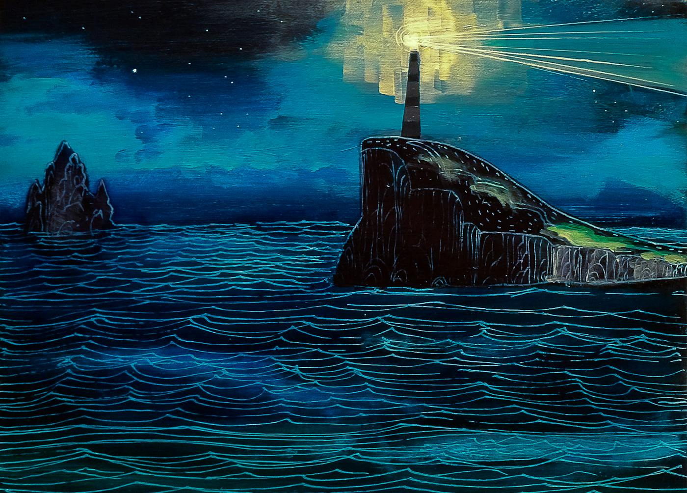 An illustration inspired by a frame from the movie,