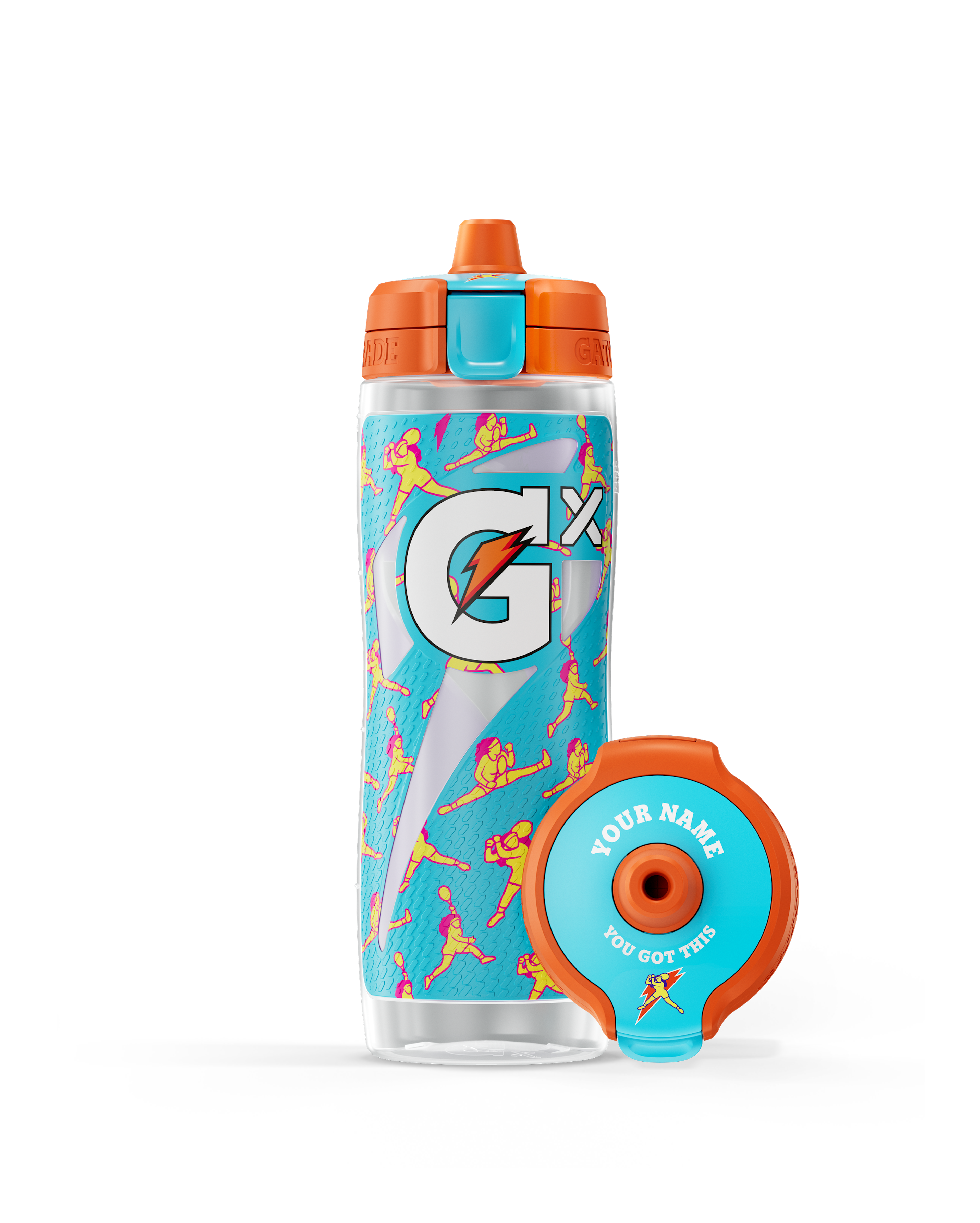 Gx Collaboration Bottle Serena Neon Blue Bottle Product Tile