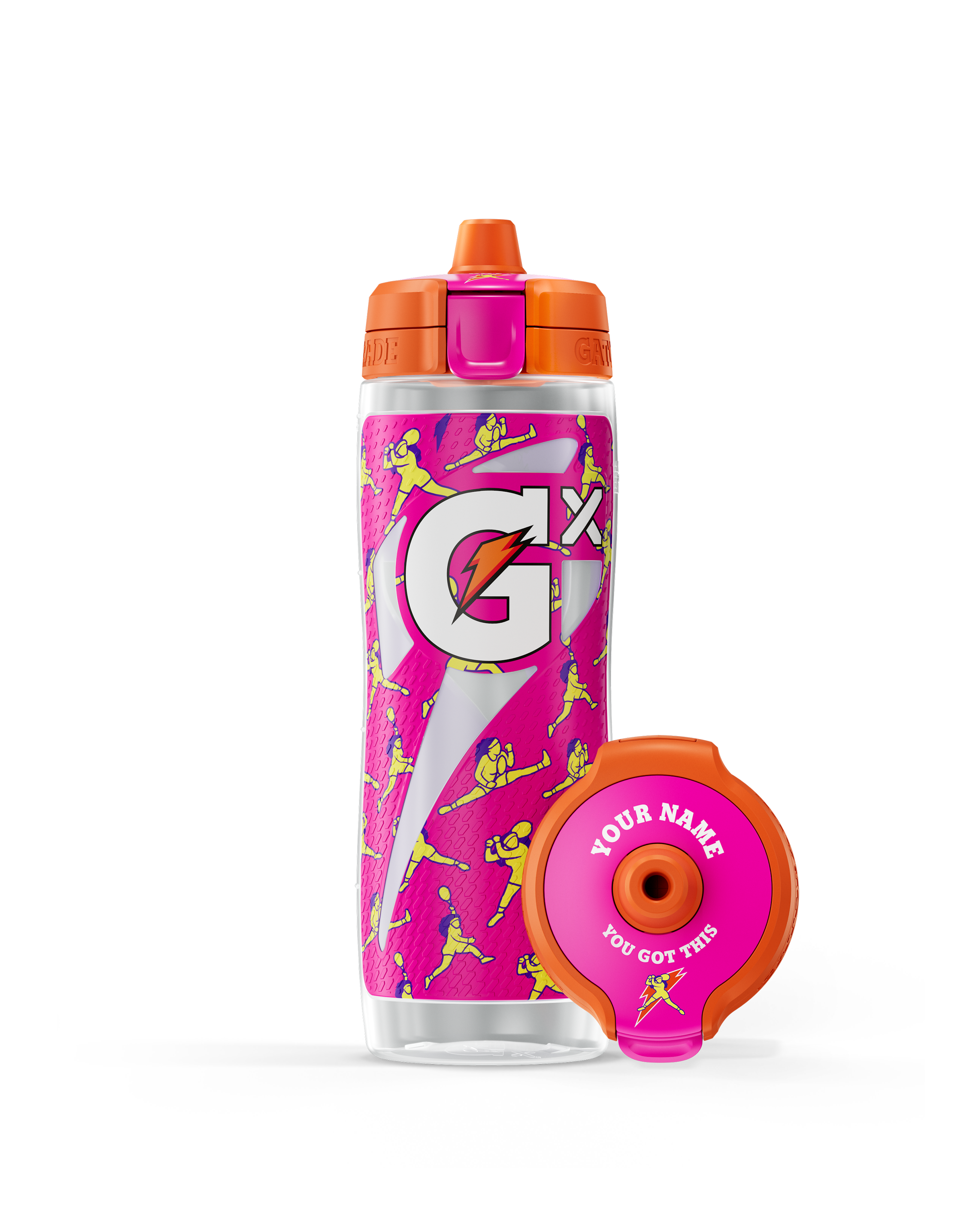 Gx Collaboration Bottle Serena Neon Pink Bottle Product Tile