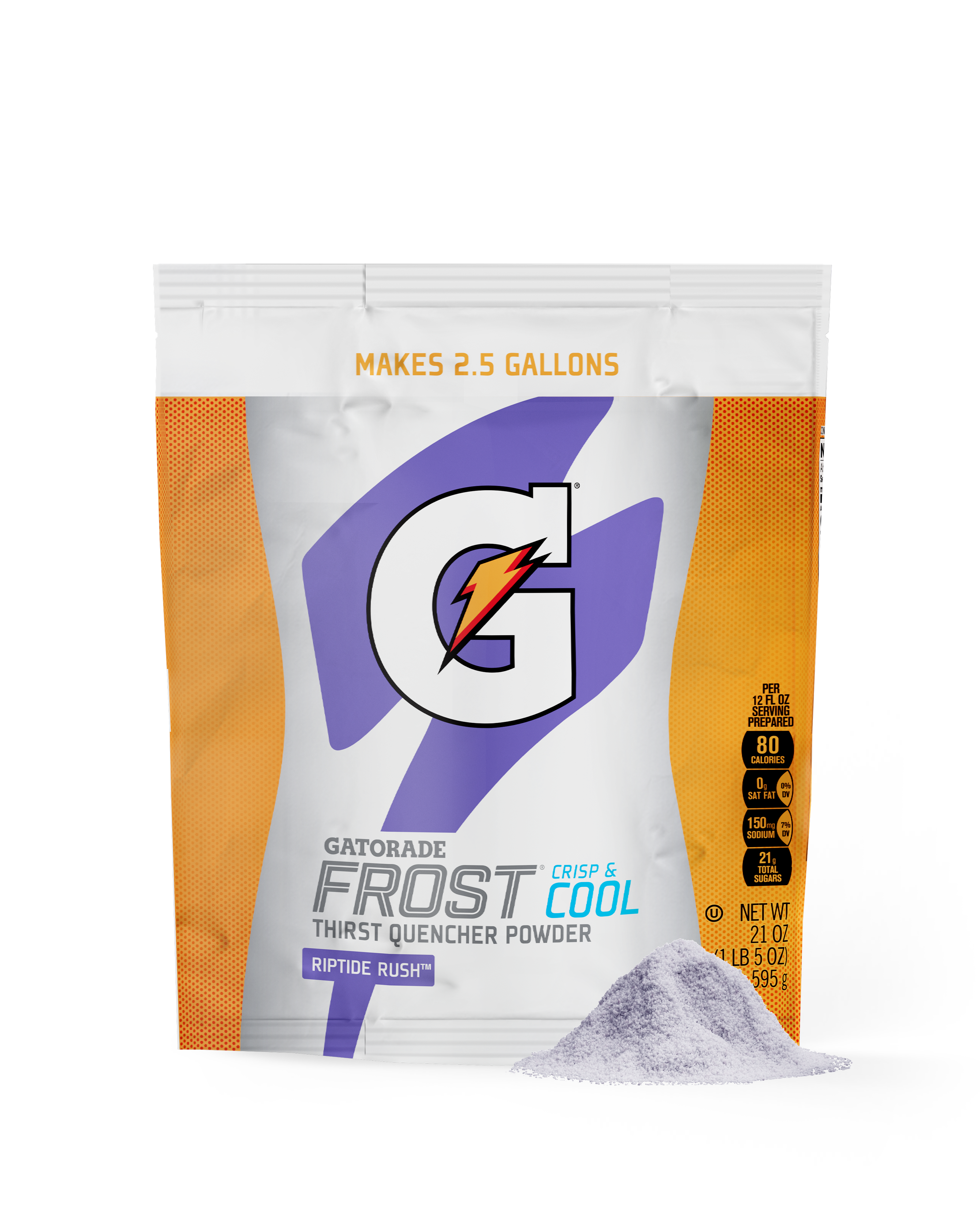 Gatorade Thirst Quencher 2.5 Gallon Bag Riptide Rush 32 Pack Product Tile