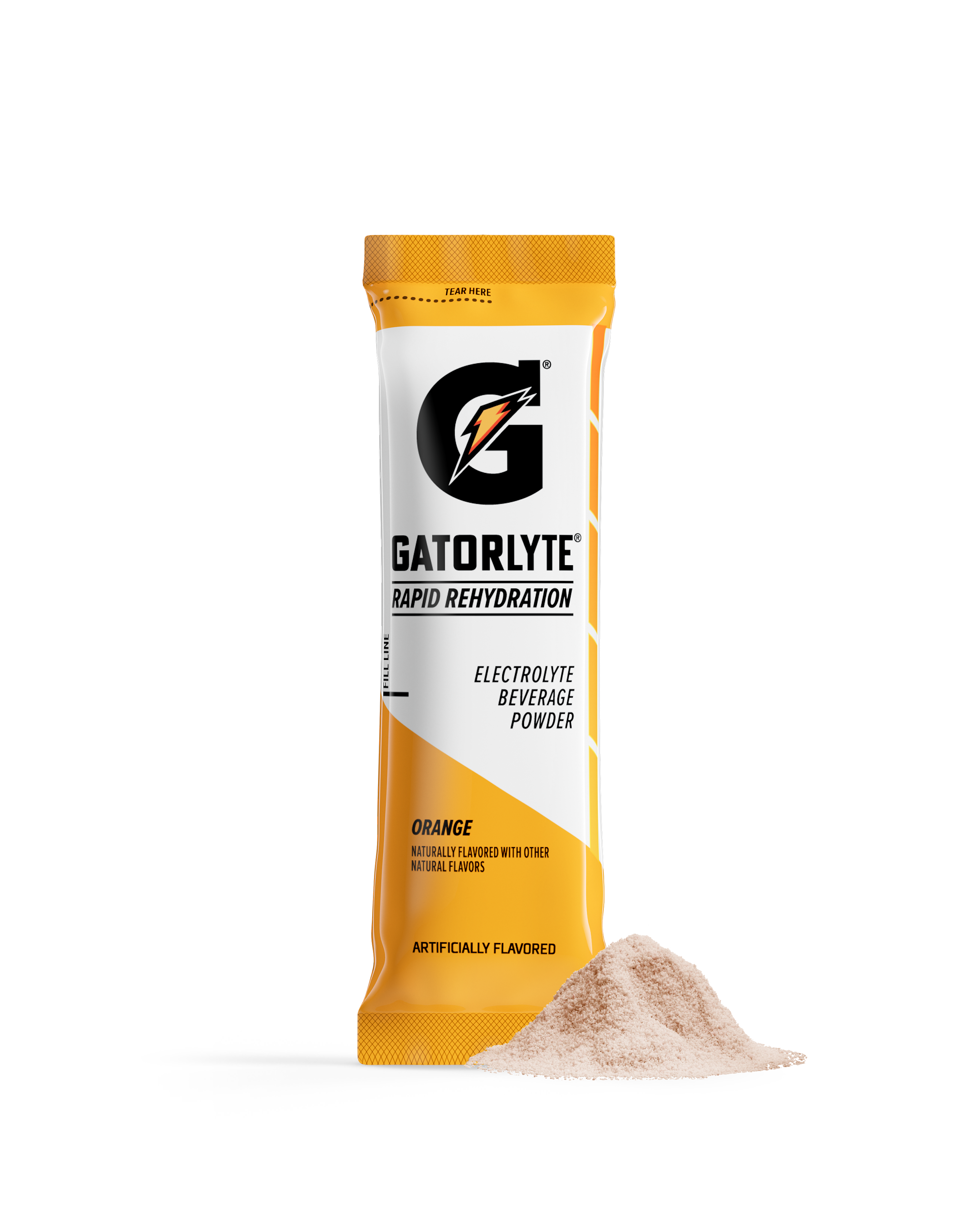 Gatorlyte Single Serve Orange Powder Product Tile