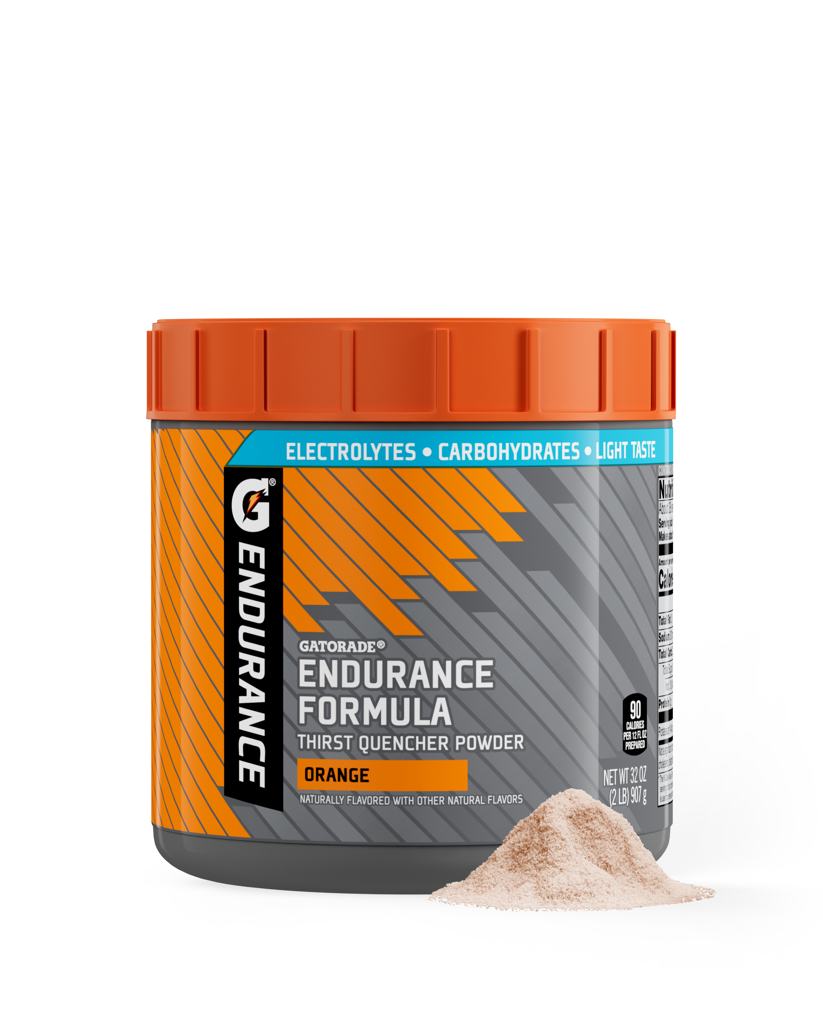 Endurance Formula Powder 32 ounce canister Orange