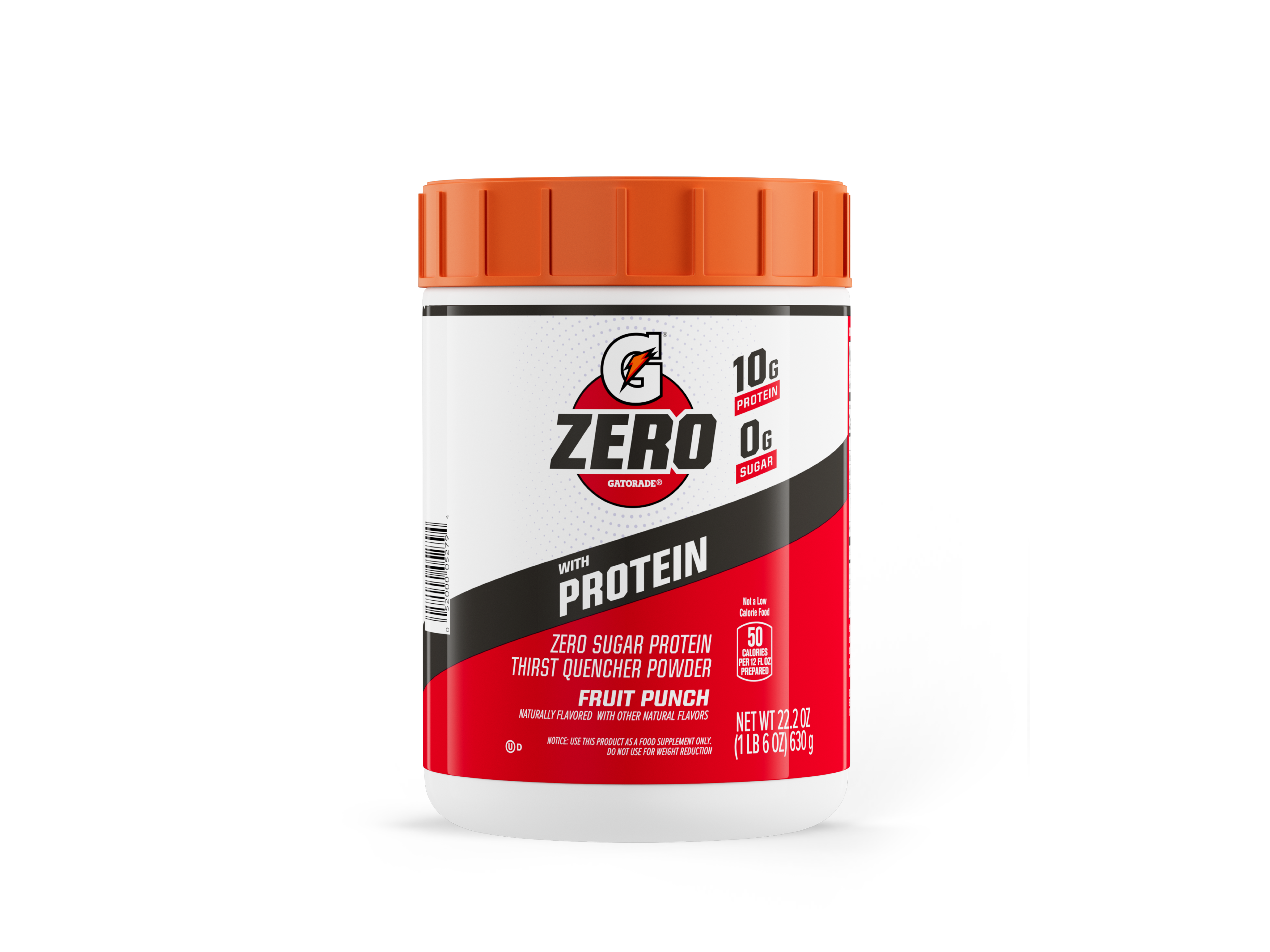 Gatorade Zero Protein Powder Fruit Punch Canister Hero