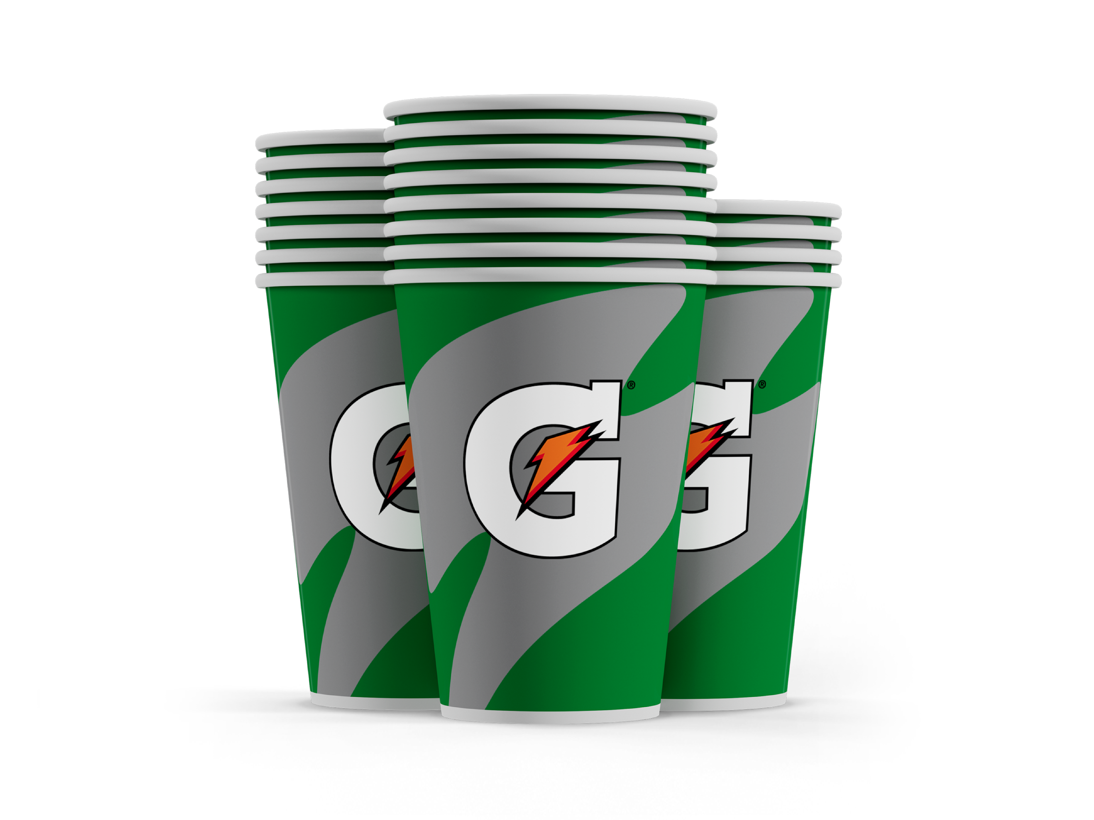 Gatorade Cups Green Cups