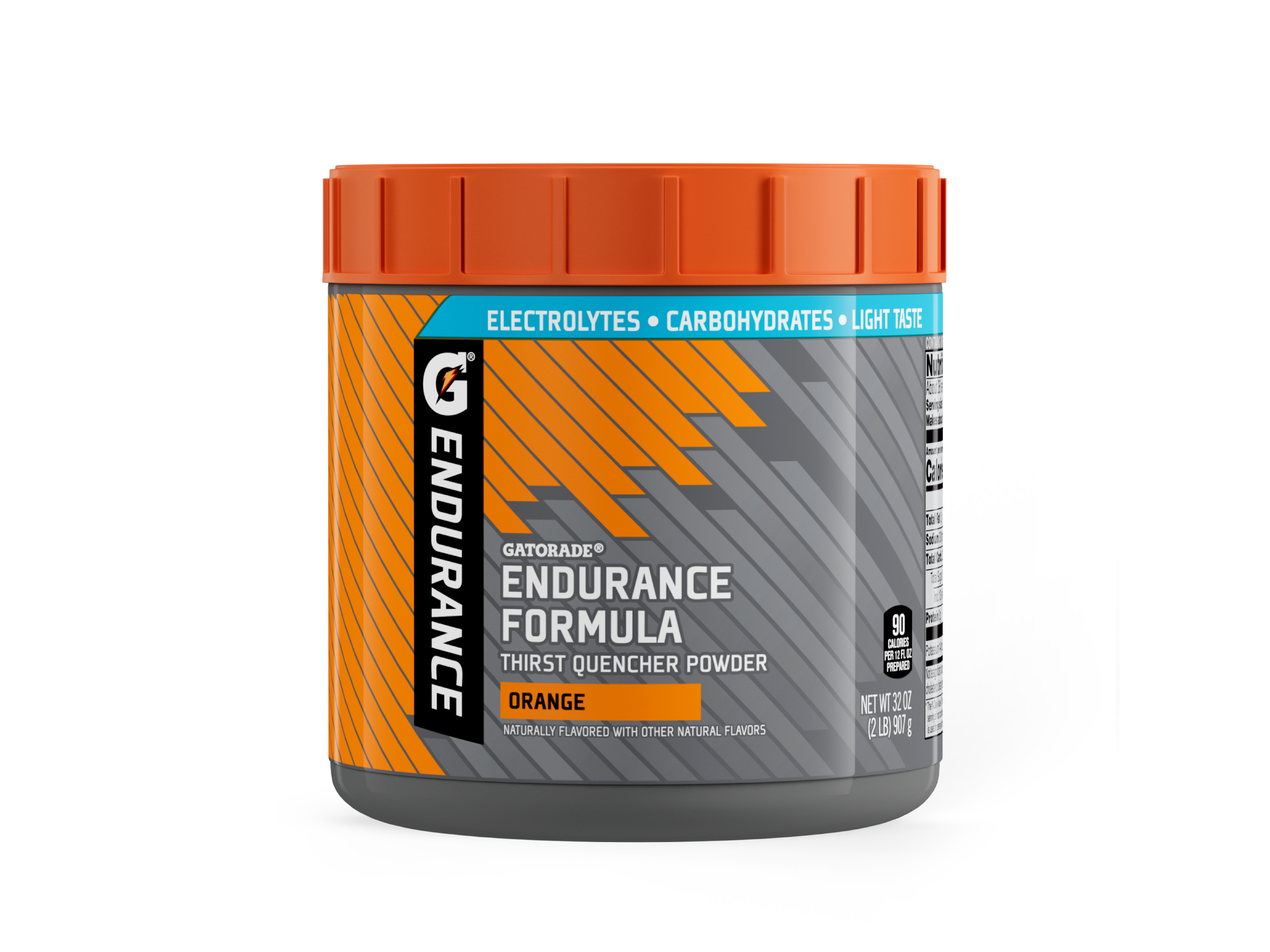 Endurance Formula Powder 32 ounce canister Orange