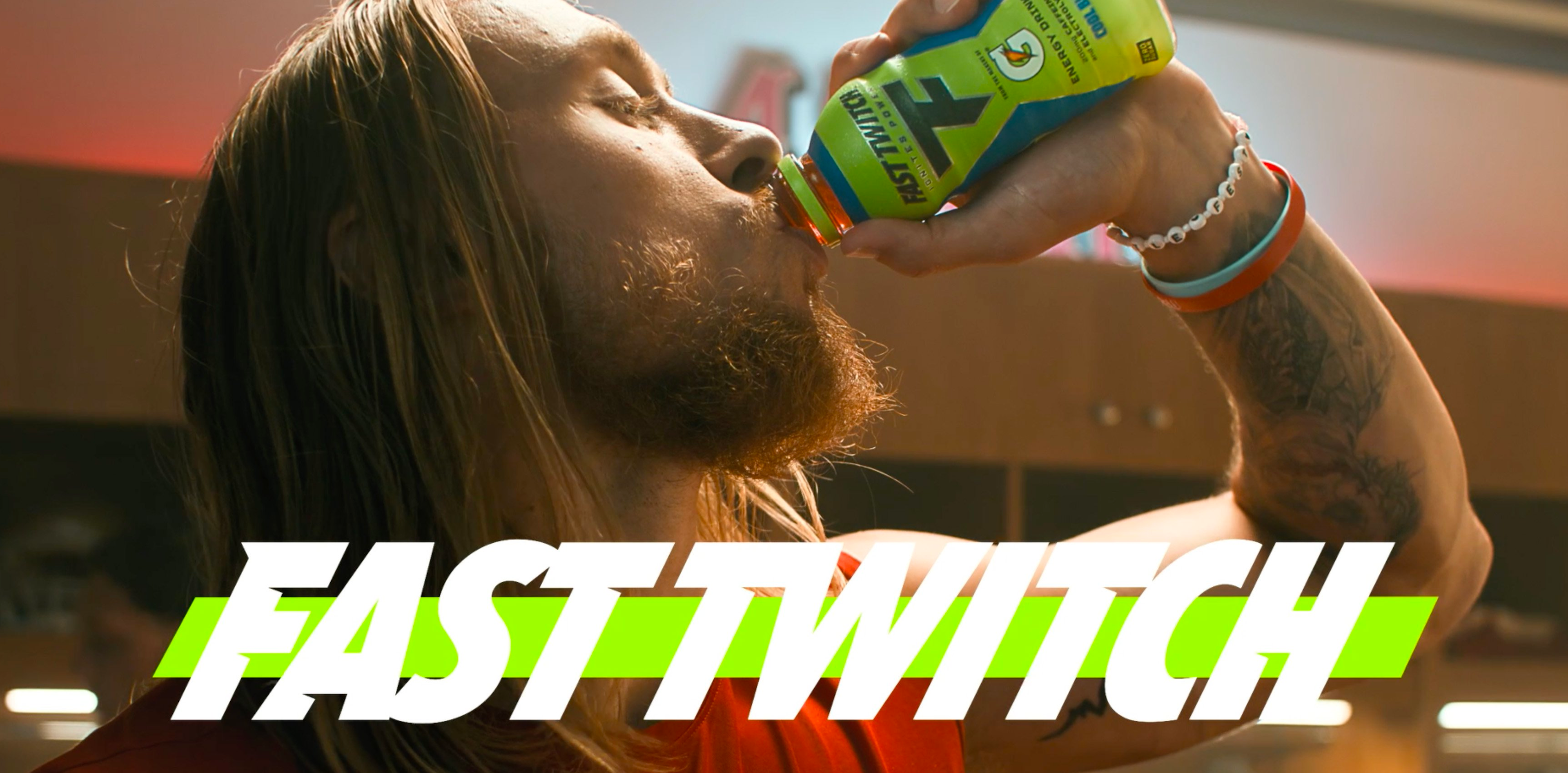 Athlete drinking Fast Twitch