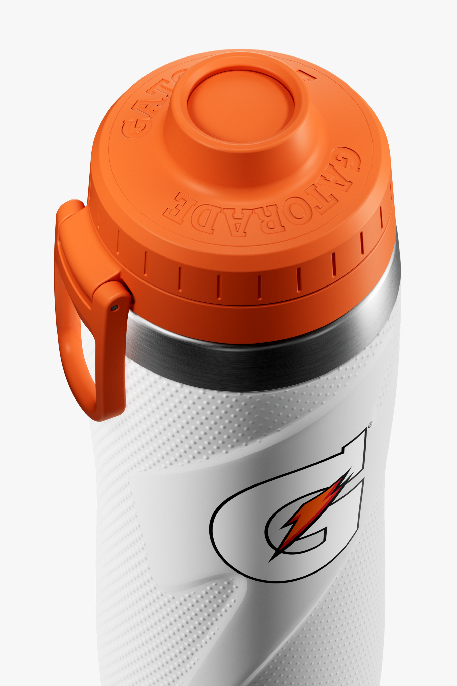 White stainless steel bottle