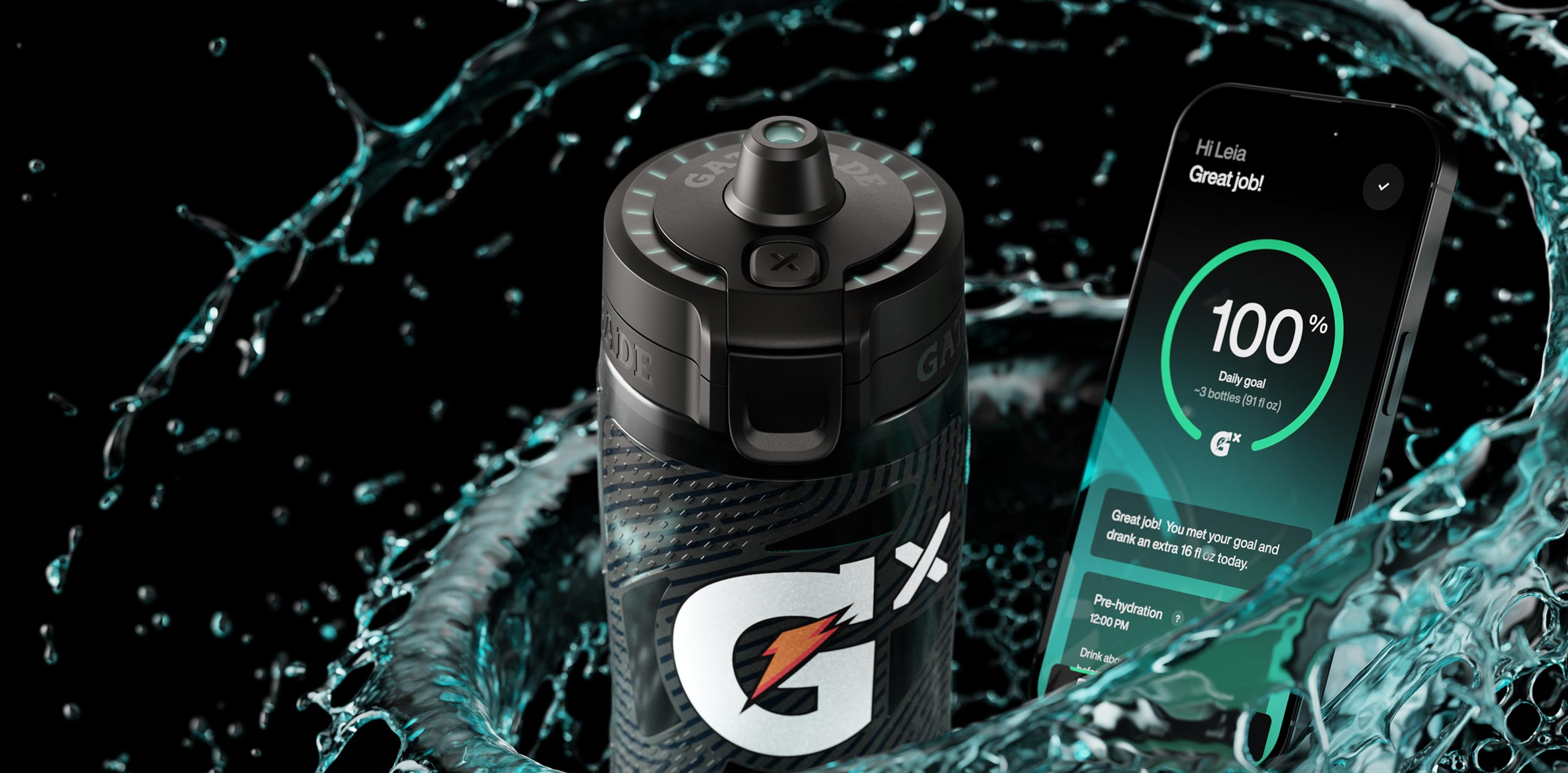 Gatorade Smart Gx Bottle Kit squeeze bottle helps athletes track their  hydration goals » Gadget Flow