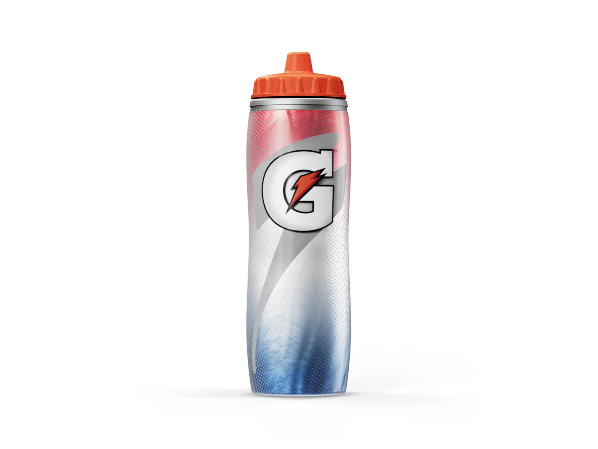 Gatorade 30oz Insulated Squeeze Water Bottle - Gray