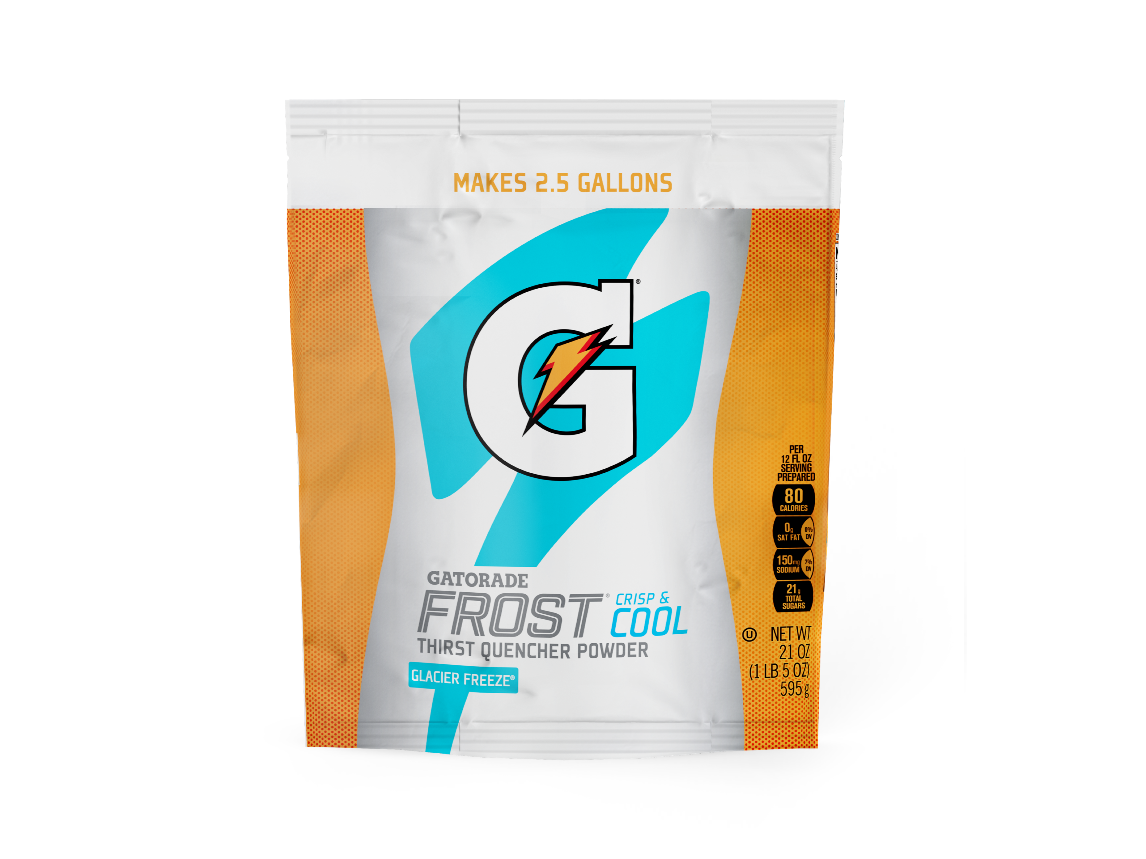 Gatorade Thirst Quencher Powder 2.5 Gallon bag Glacier Freeze
