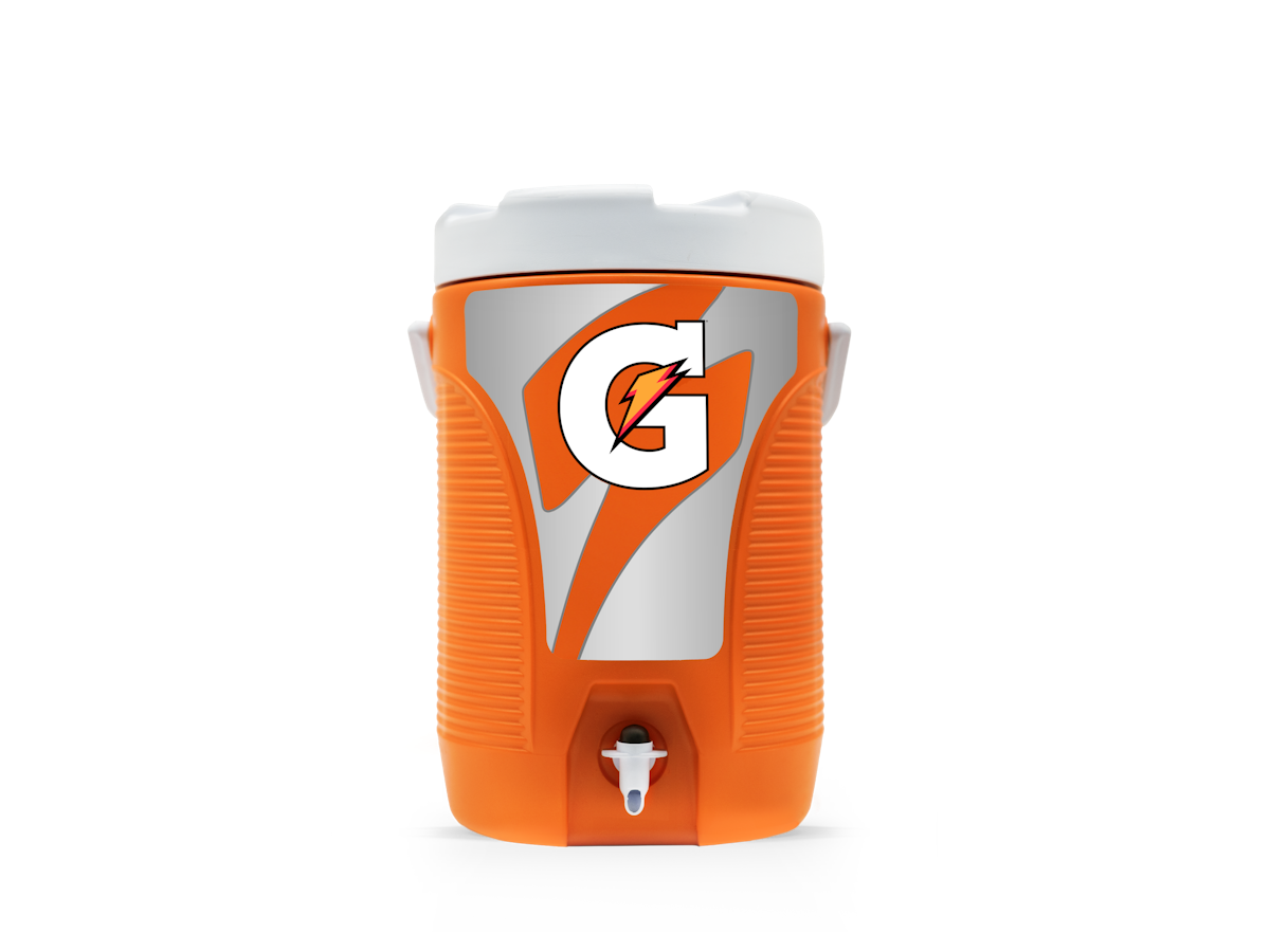 Gatorade 1/2 Gallon Plastic Cooler, Orange