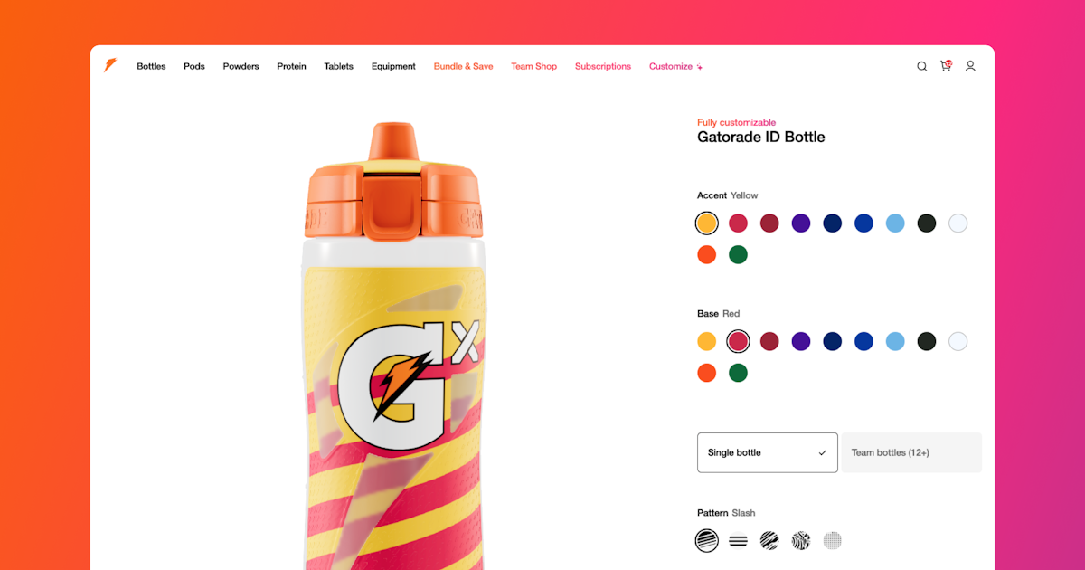 Customizable ID Bottle (30 oz) Gatorade Official Site