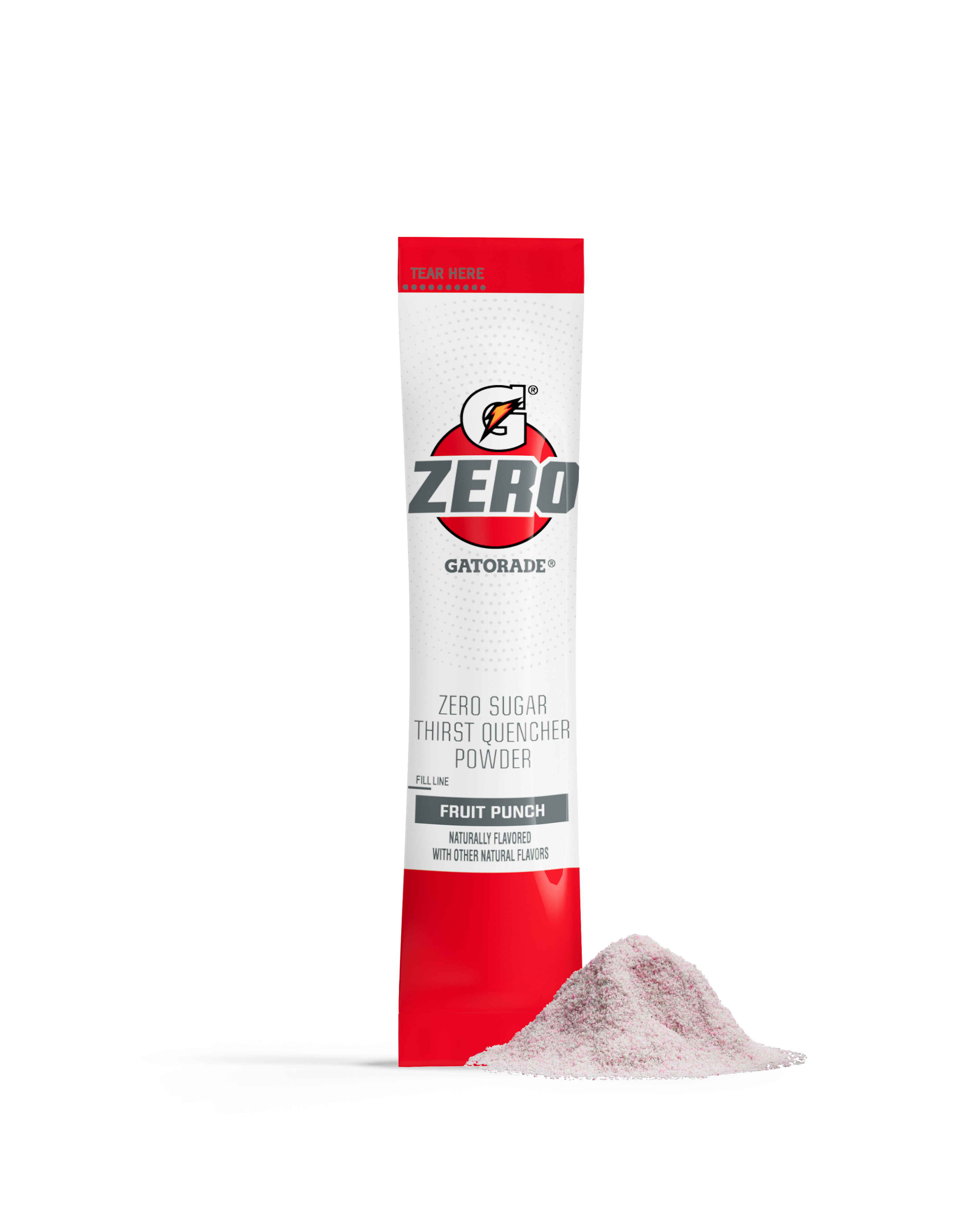 Gatorade zero fruit punch single serve powder