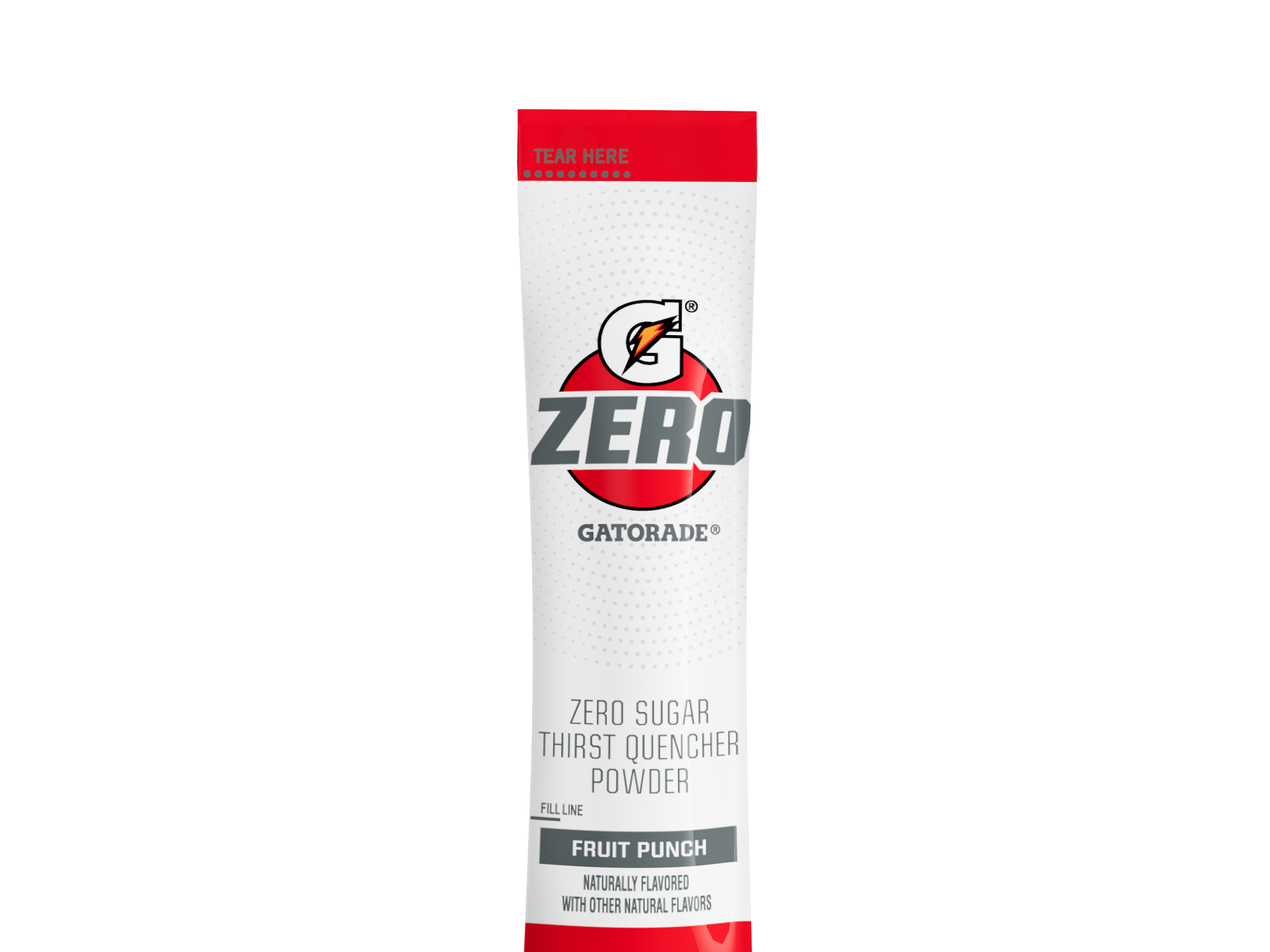 Gatorade zero fruit punch single serve powder