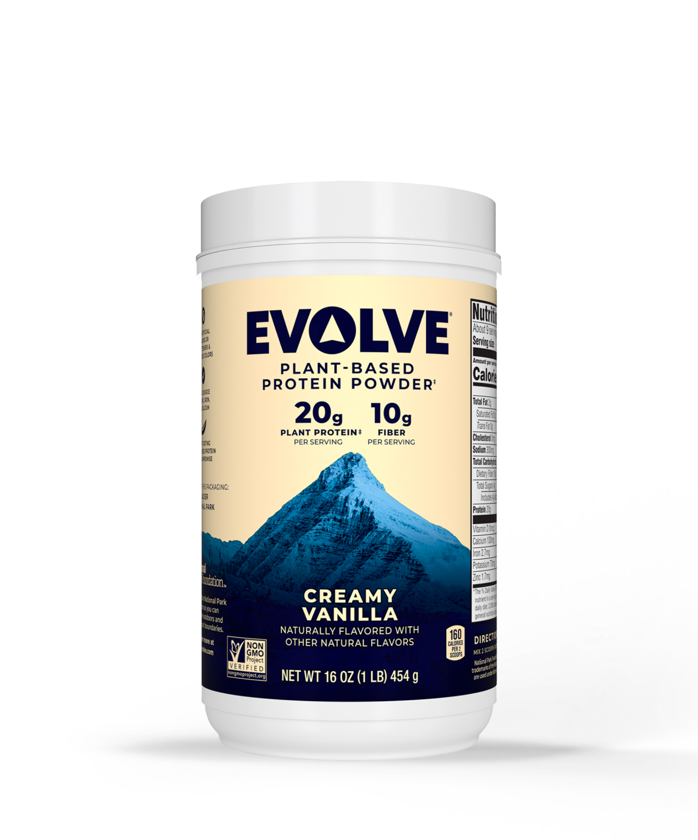 Evolve protein 1 pound canister creamy vanilla