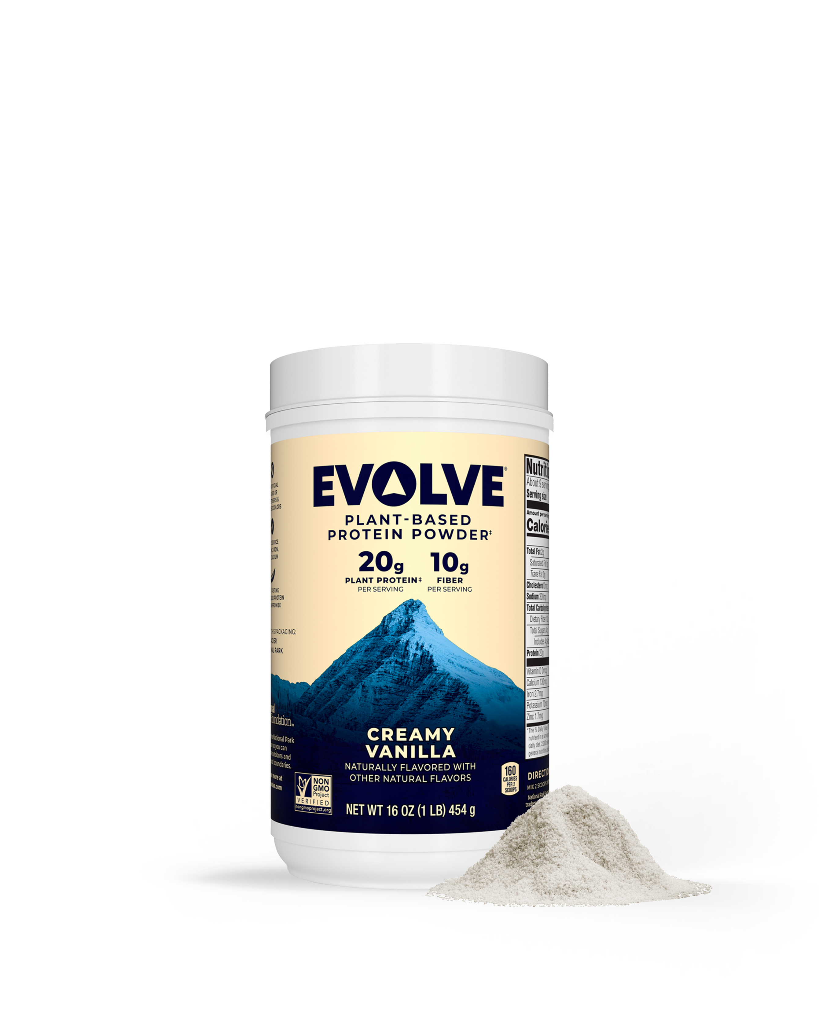 Evolve protein 1  pound canister creamy vanilla