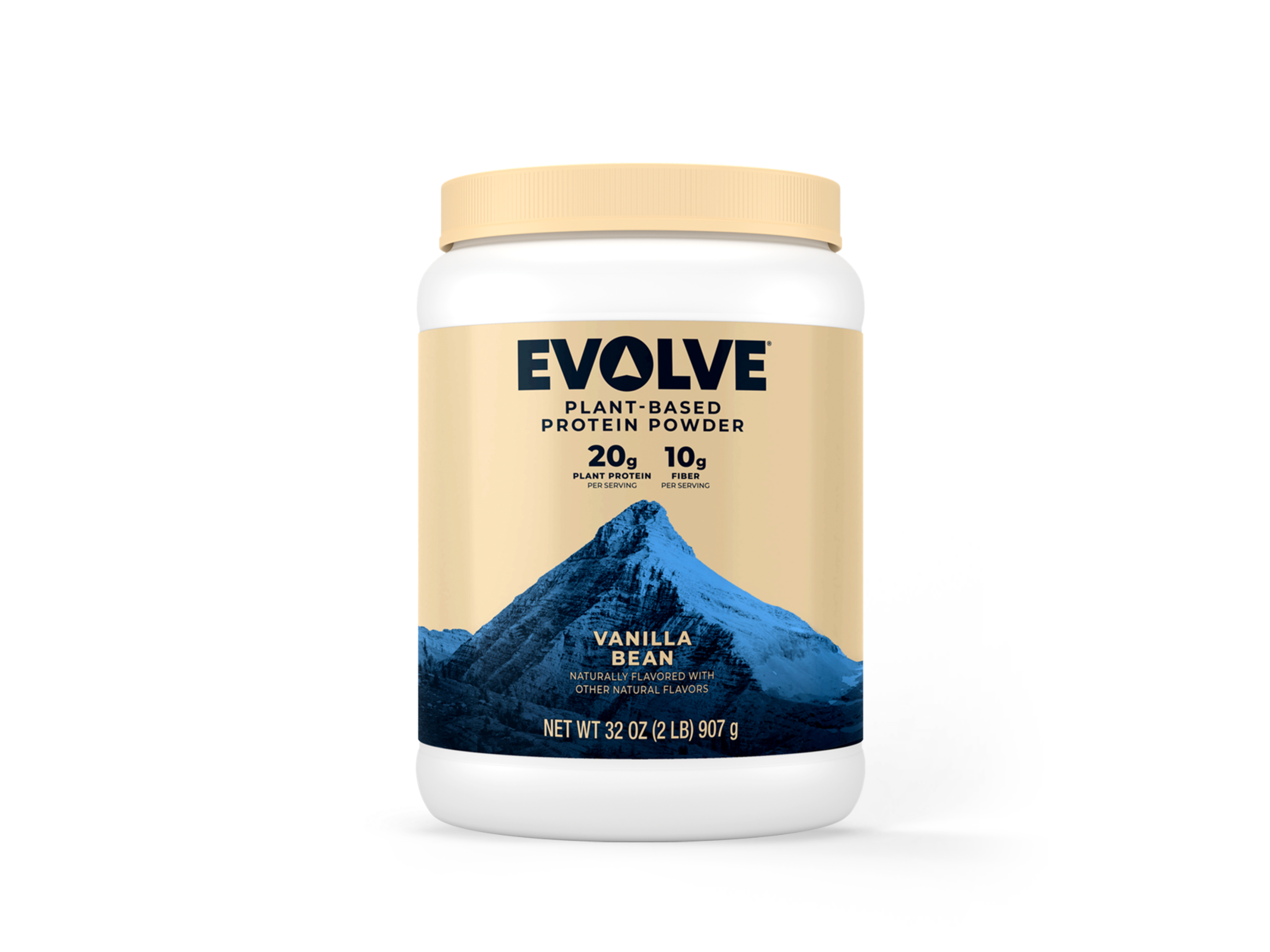 Evolve protein 2 pound canister vanilla bean