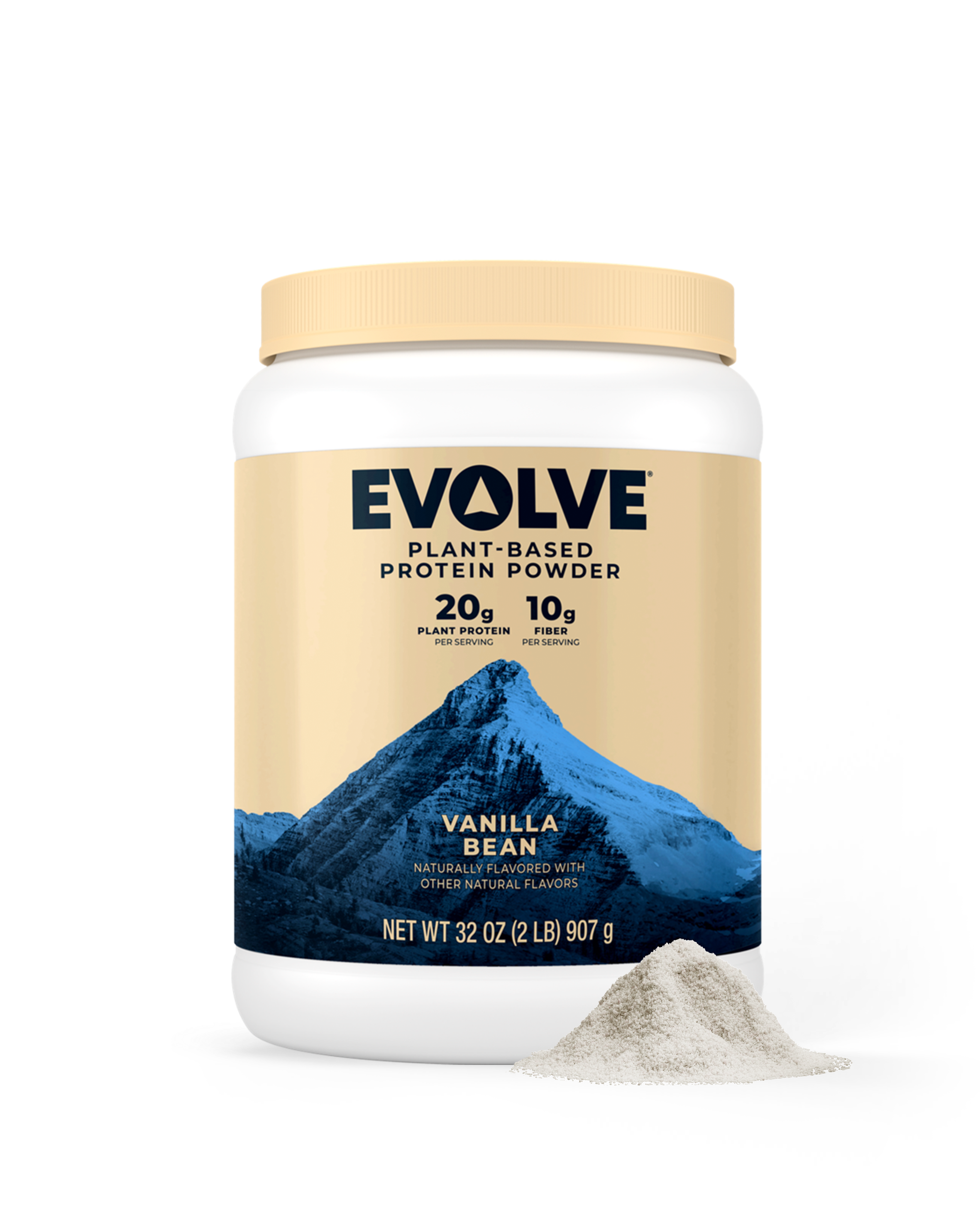 Evolve protein 2 pound canister vanilla bean