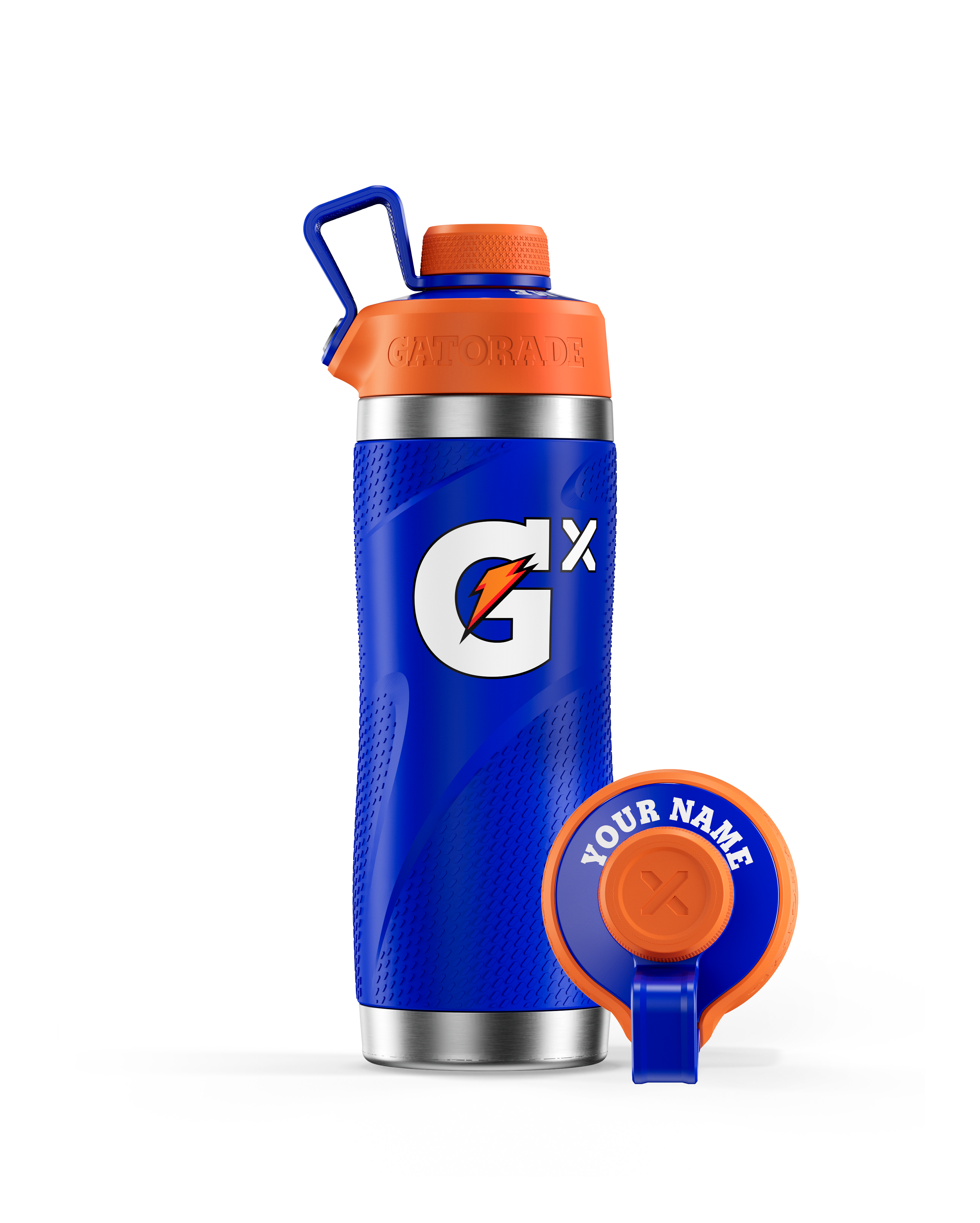 Gx Stainless Steel Blue Bottle with Lid