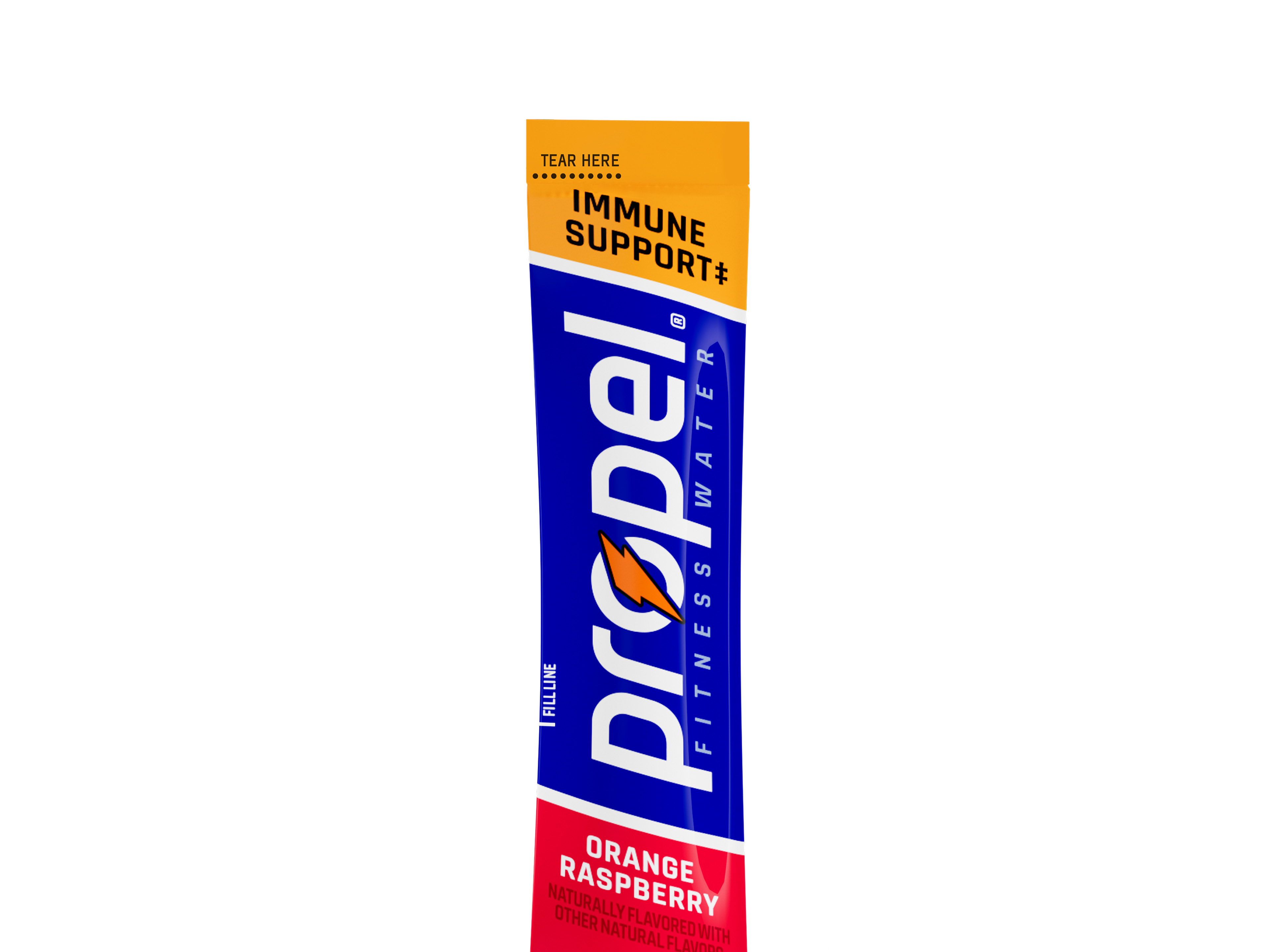 Propel orange raspberry powder single serve
