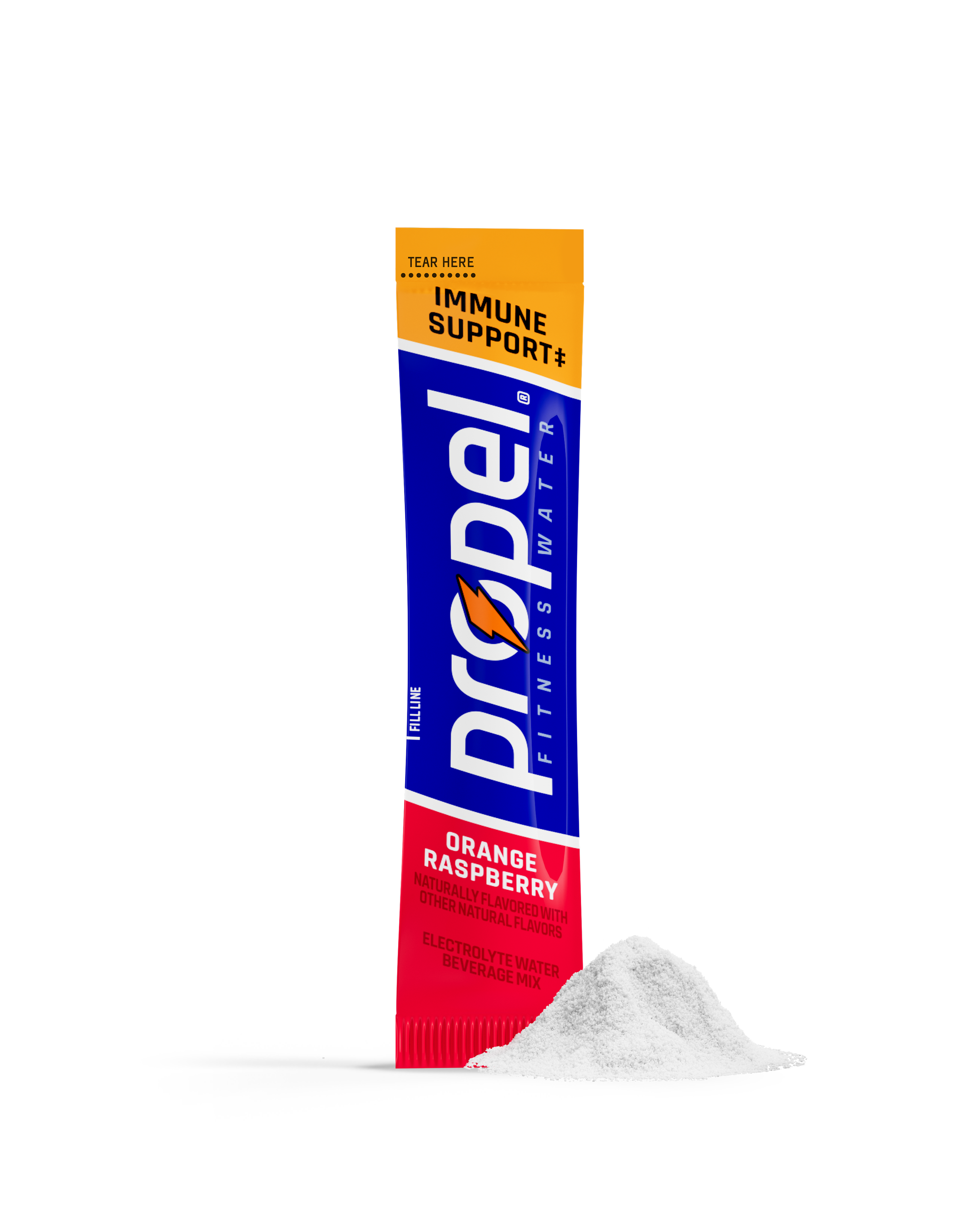 Propel orange raspberry powder single serve