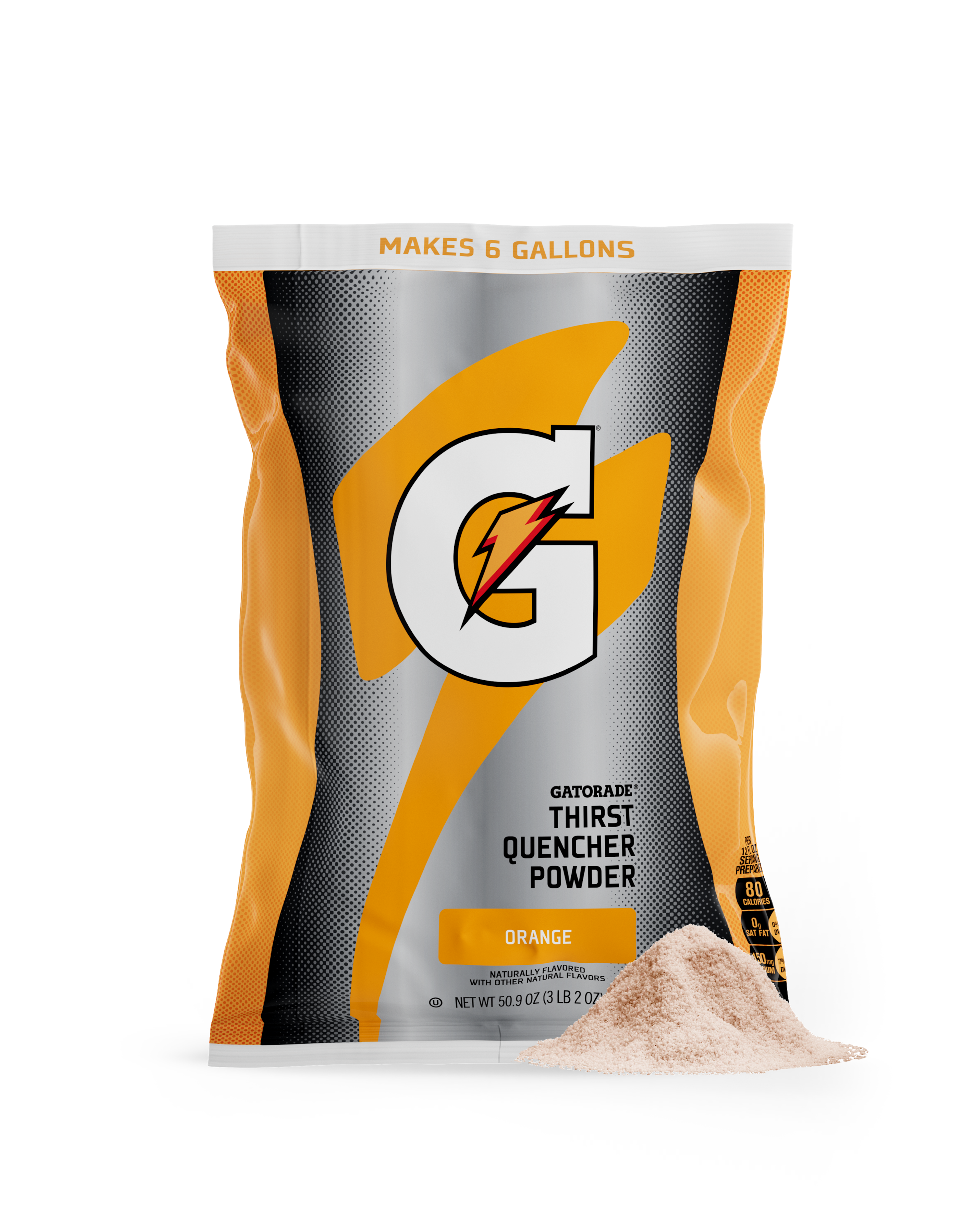 6 gallon orange thirst quencher powder