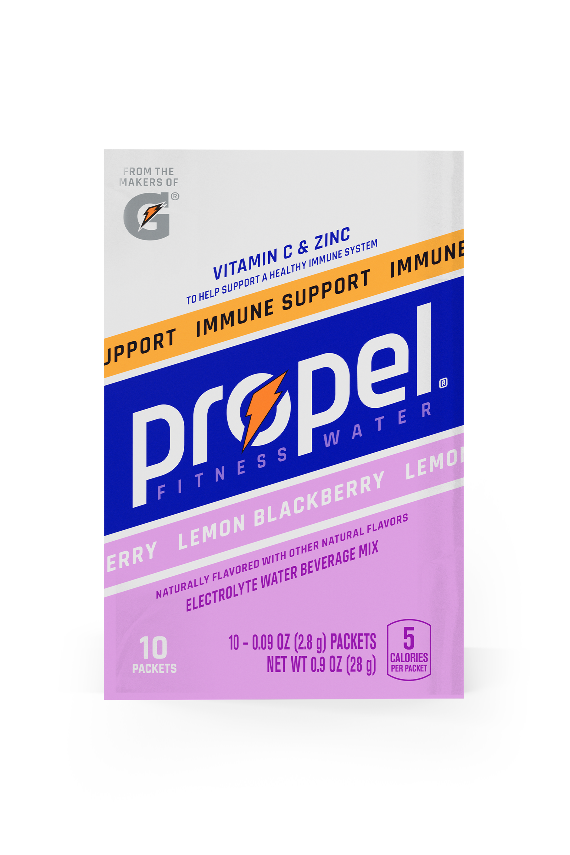 Propel Immune Support Powder Lemon Blackberry box