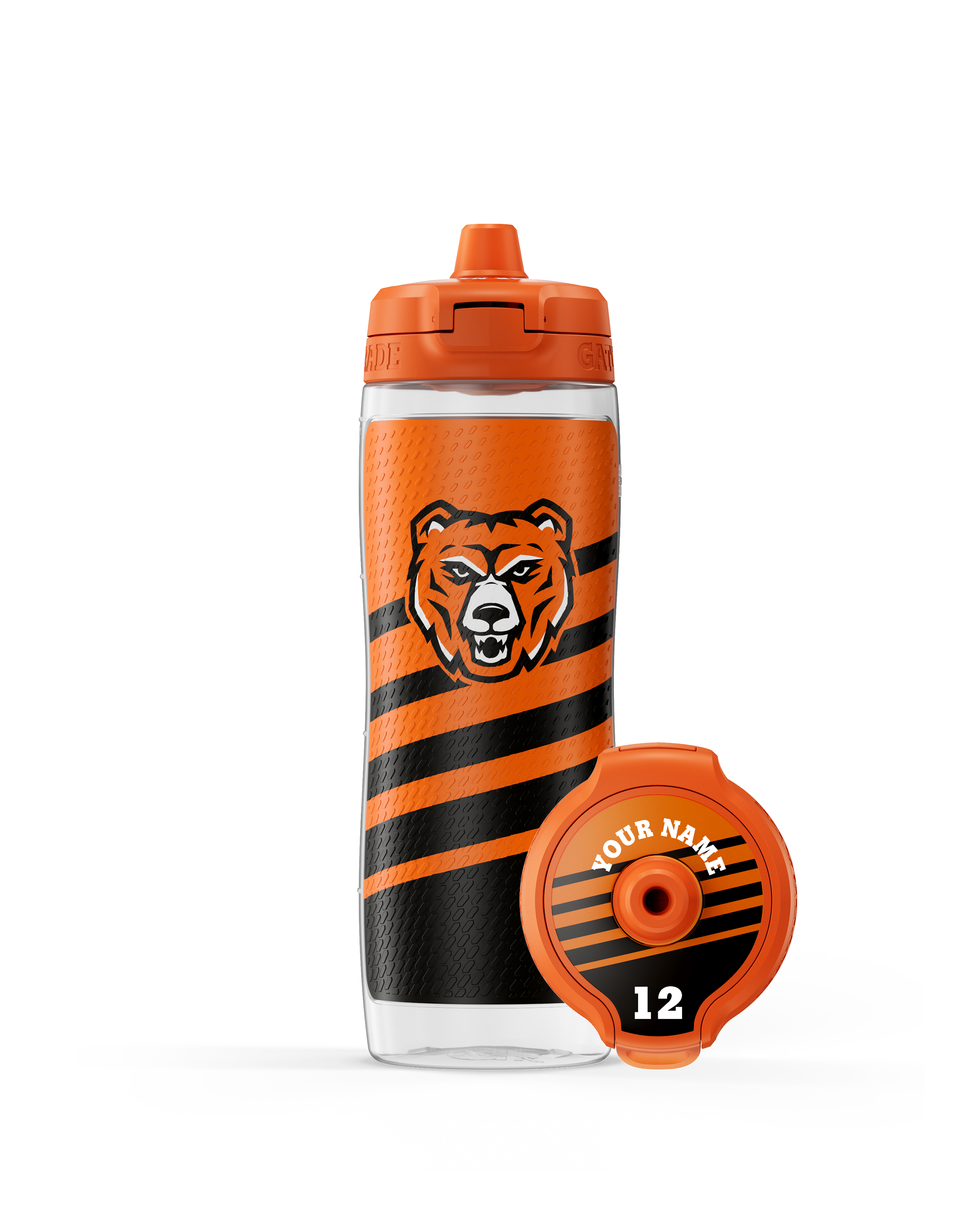 Customizable bottle with mascot