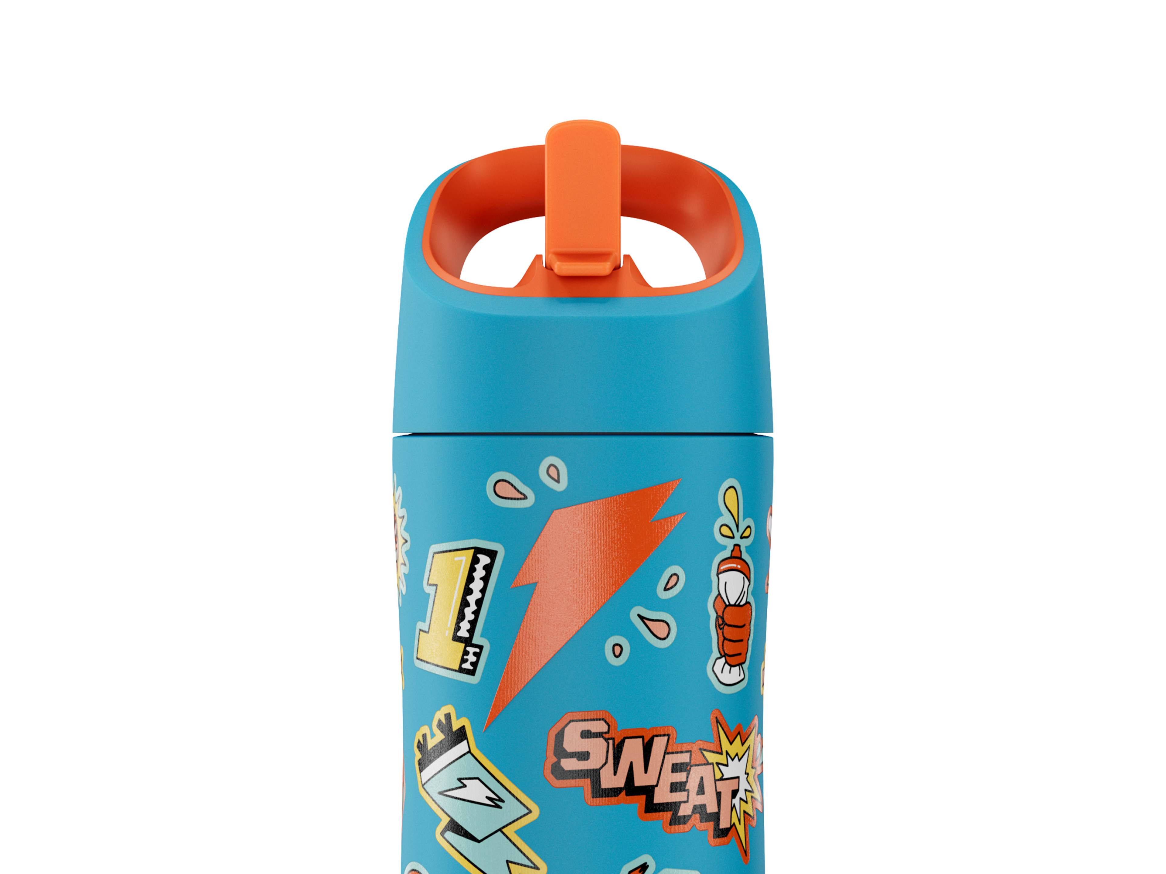 Rookie bottle with stickers